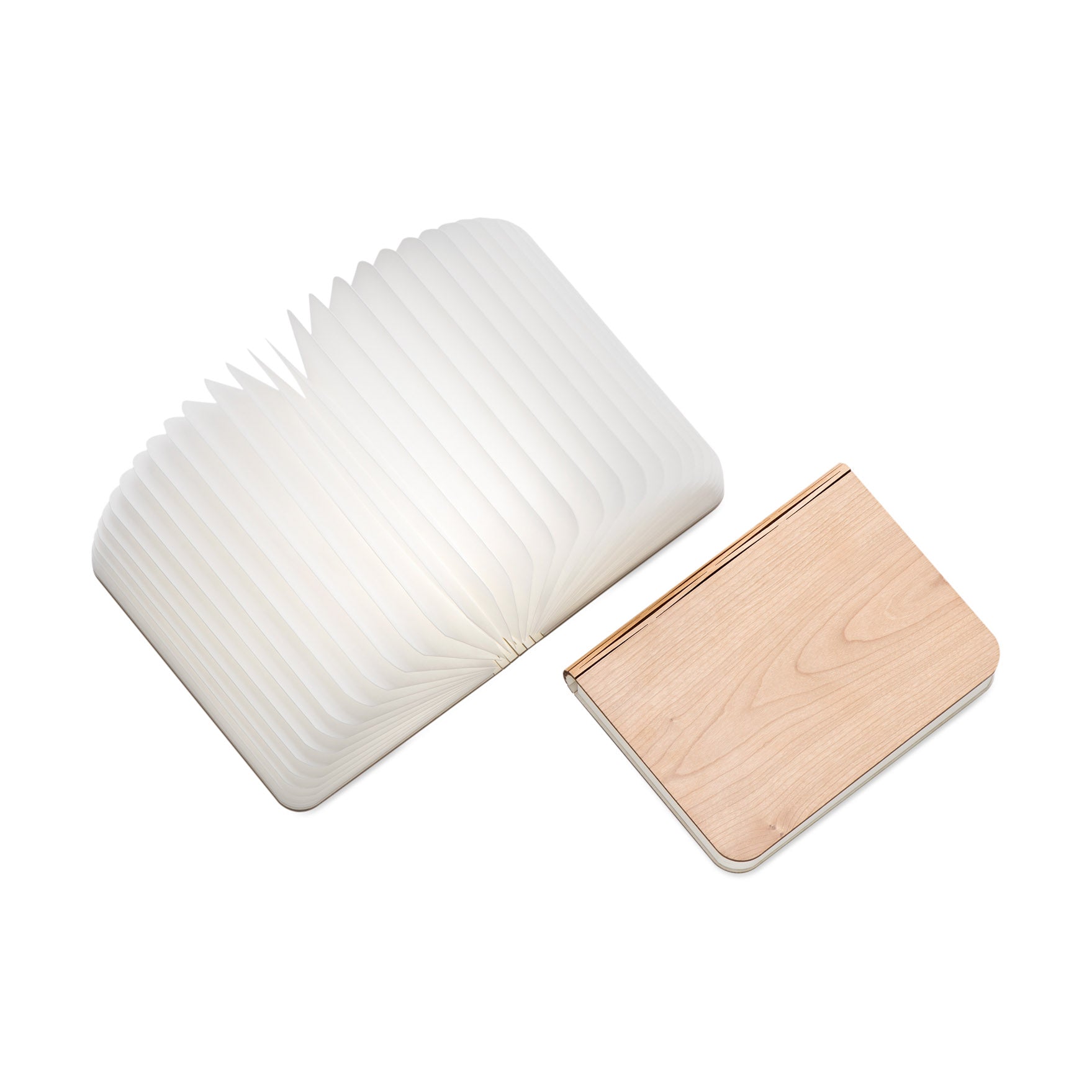 Lumio Maple Book Lamp - Portable LED Light with USB Rechargeable Battery