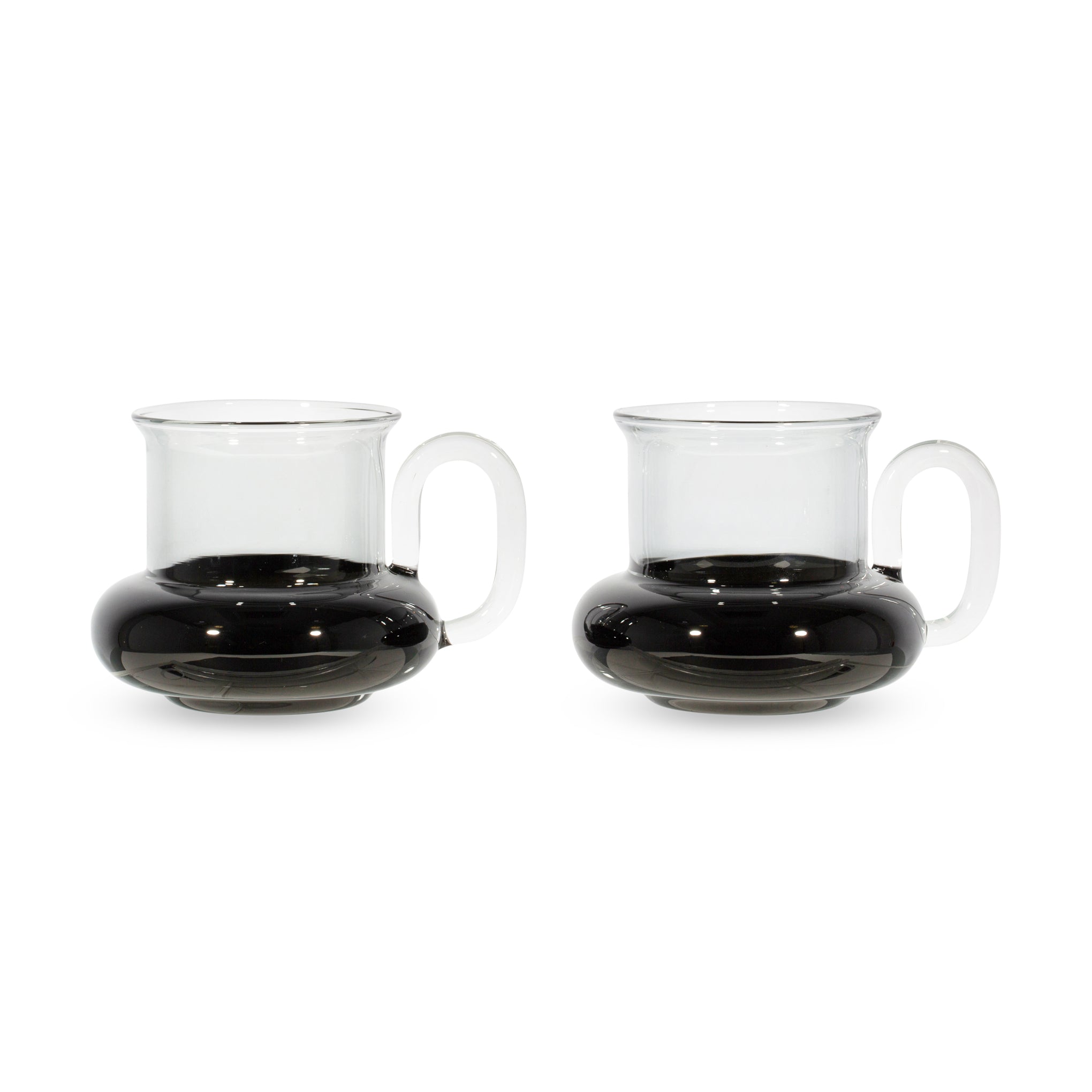 Tom Dixon Bump Glass Mugs Set of 2 - Handcrafted Borosilicate