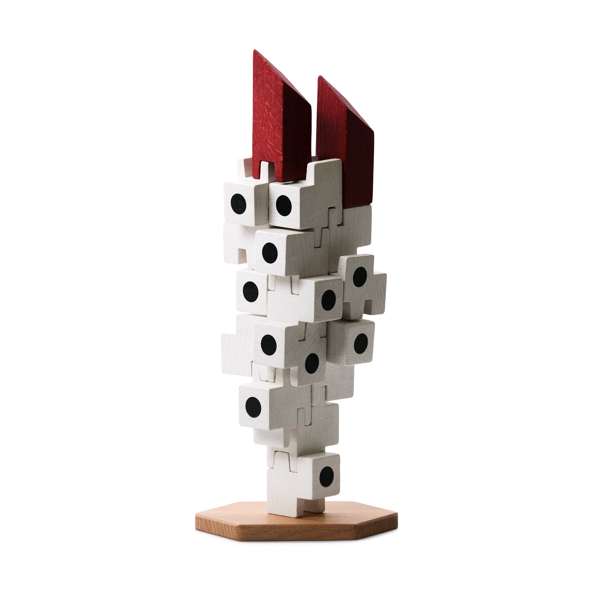 Wooden Stacking Blocks Game - Nakagin Capsule Tower Inspired