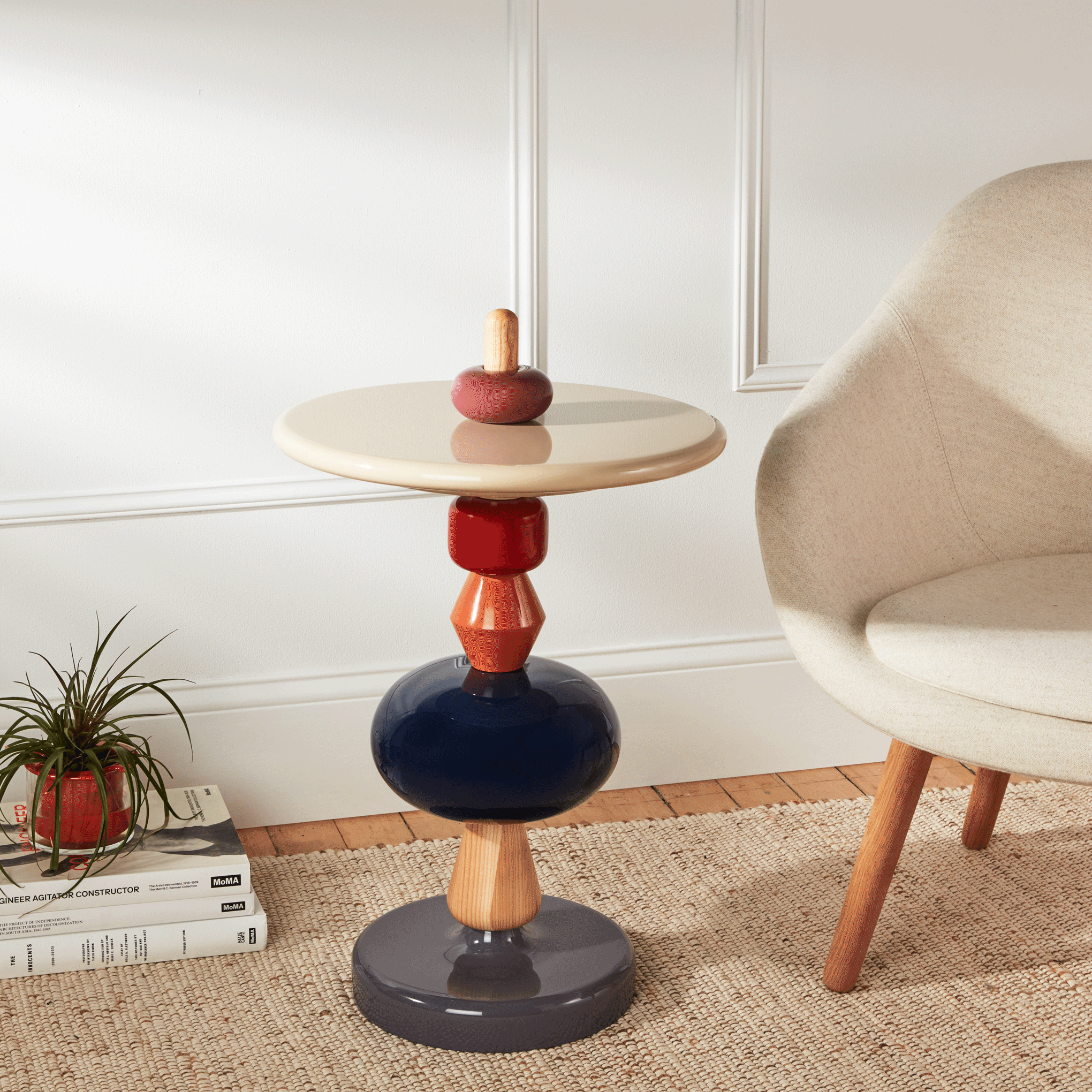 Shuffle Stackable Side Table by &Tradition - Adjustable Height