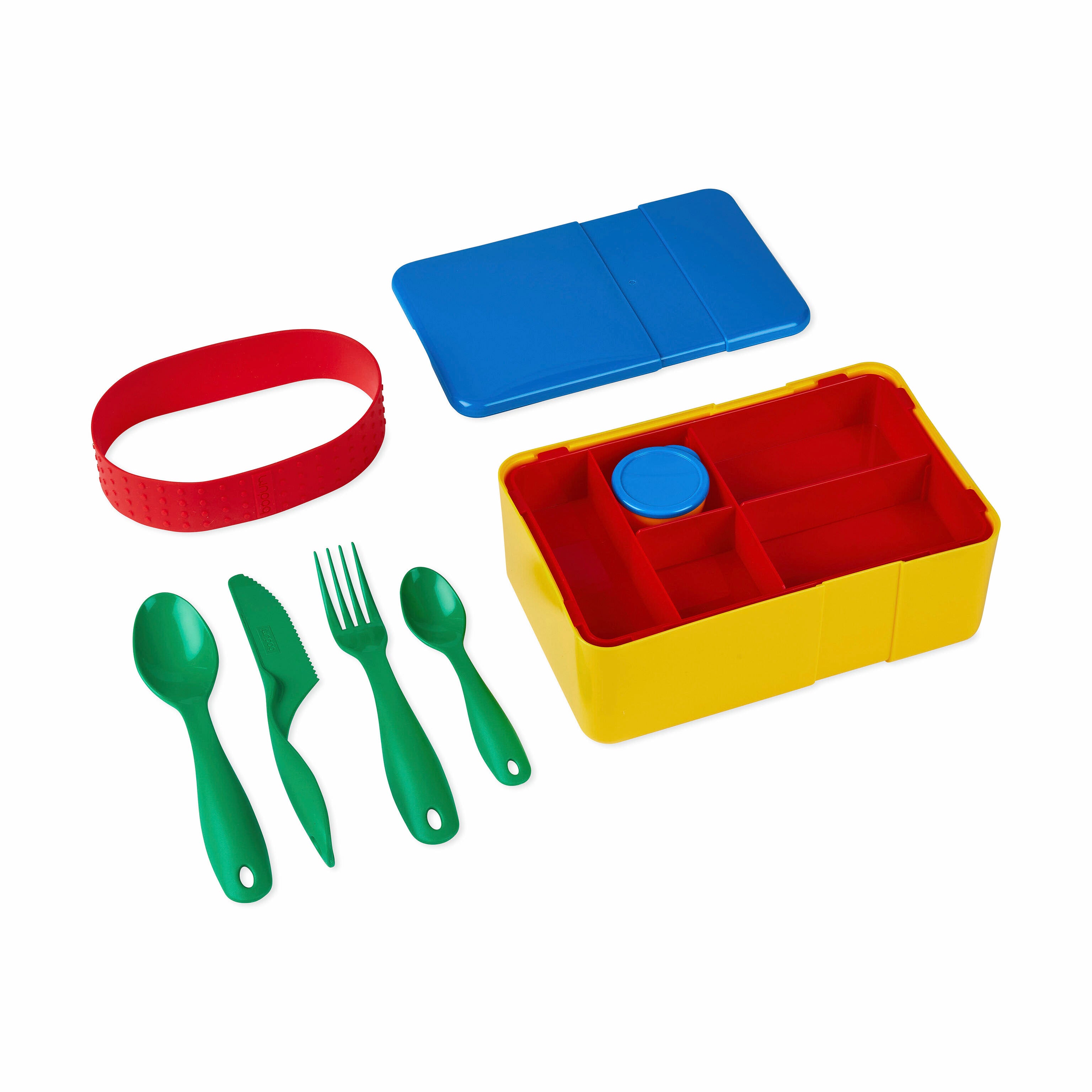 Bodum Bistro Recycled Plastic Lunch Box with Cutlery & Dividers