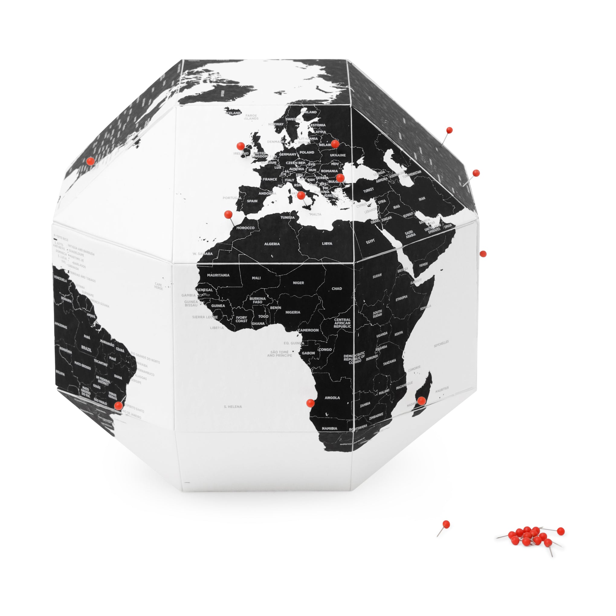 Dear World Globe – 8" Handcrafted Paper Globe for Kids & Travelers, Made in Italy