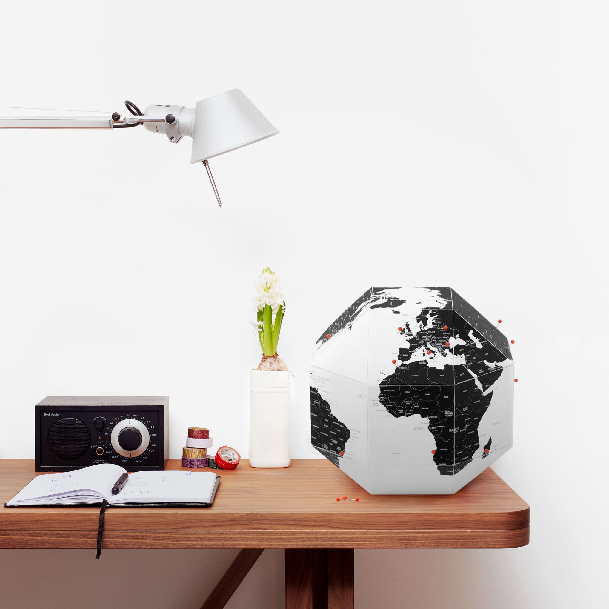 Dear World Globe – 8" Handcrafted Paper Globe for Kids & Travelers, Made in Italy