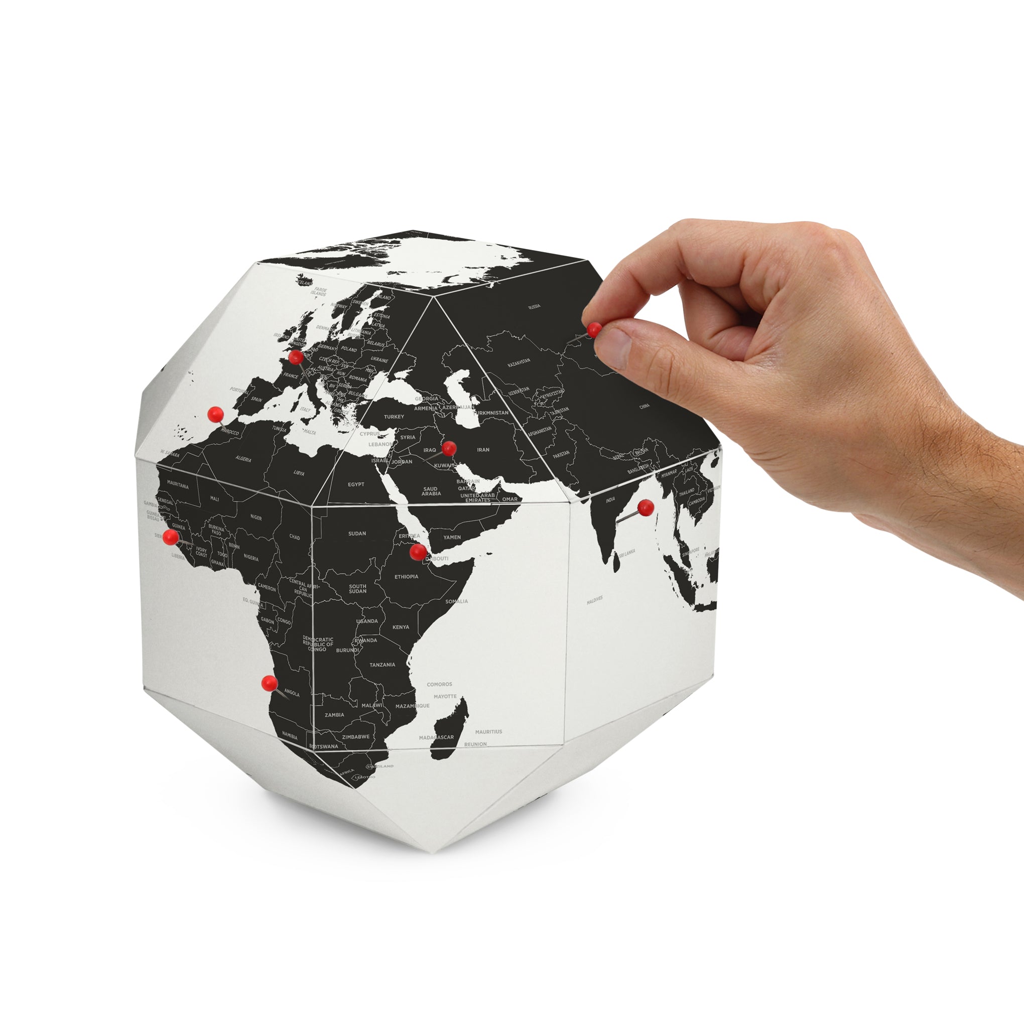Dear World Globe – 8" Handcrafted Paper Globe for Kids & Travelers, Made in Italy