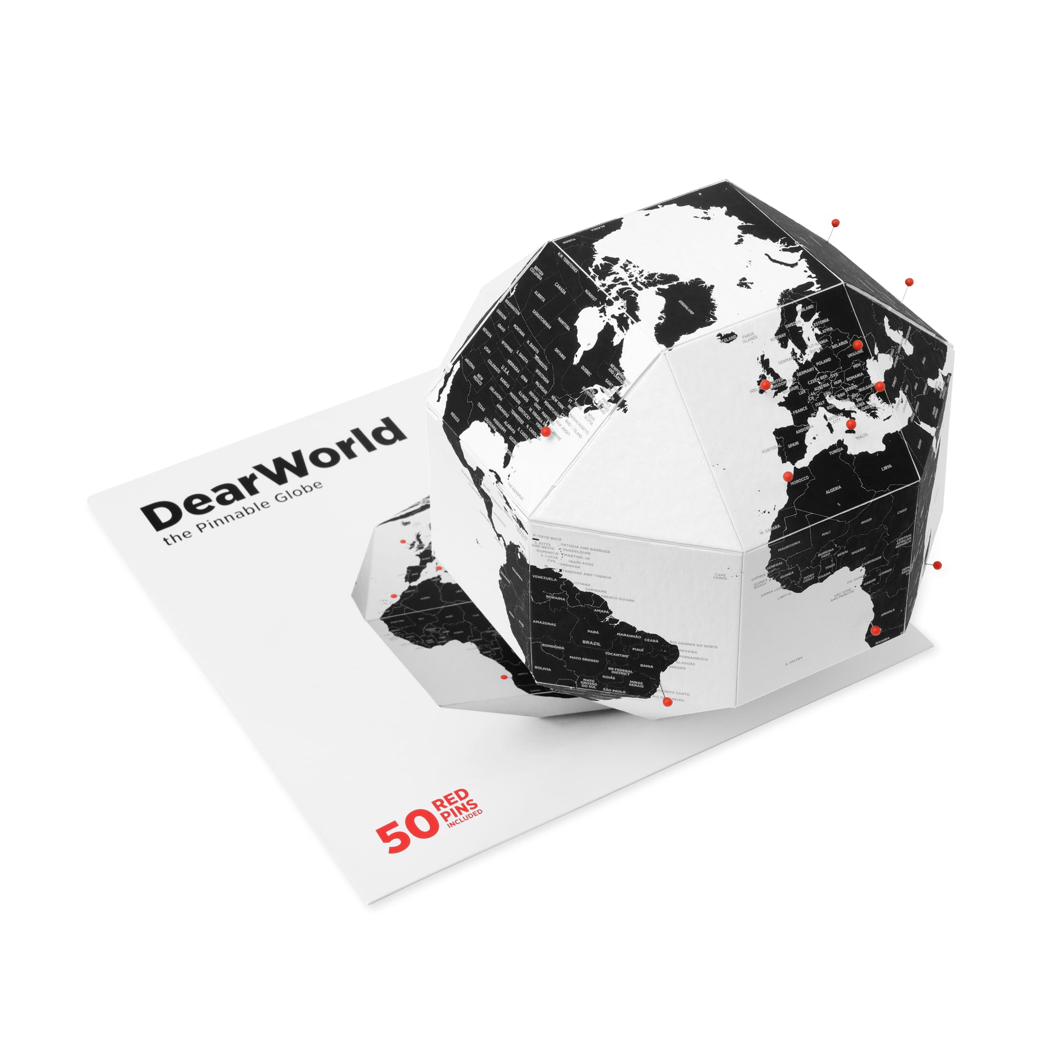 Dear World Globe – 8" Handcrafted Paper Globe for Kids & Travelers, Made in Italy