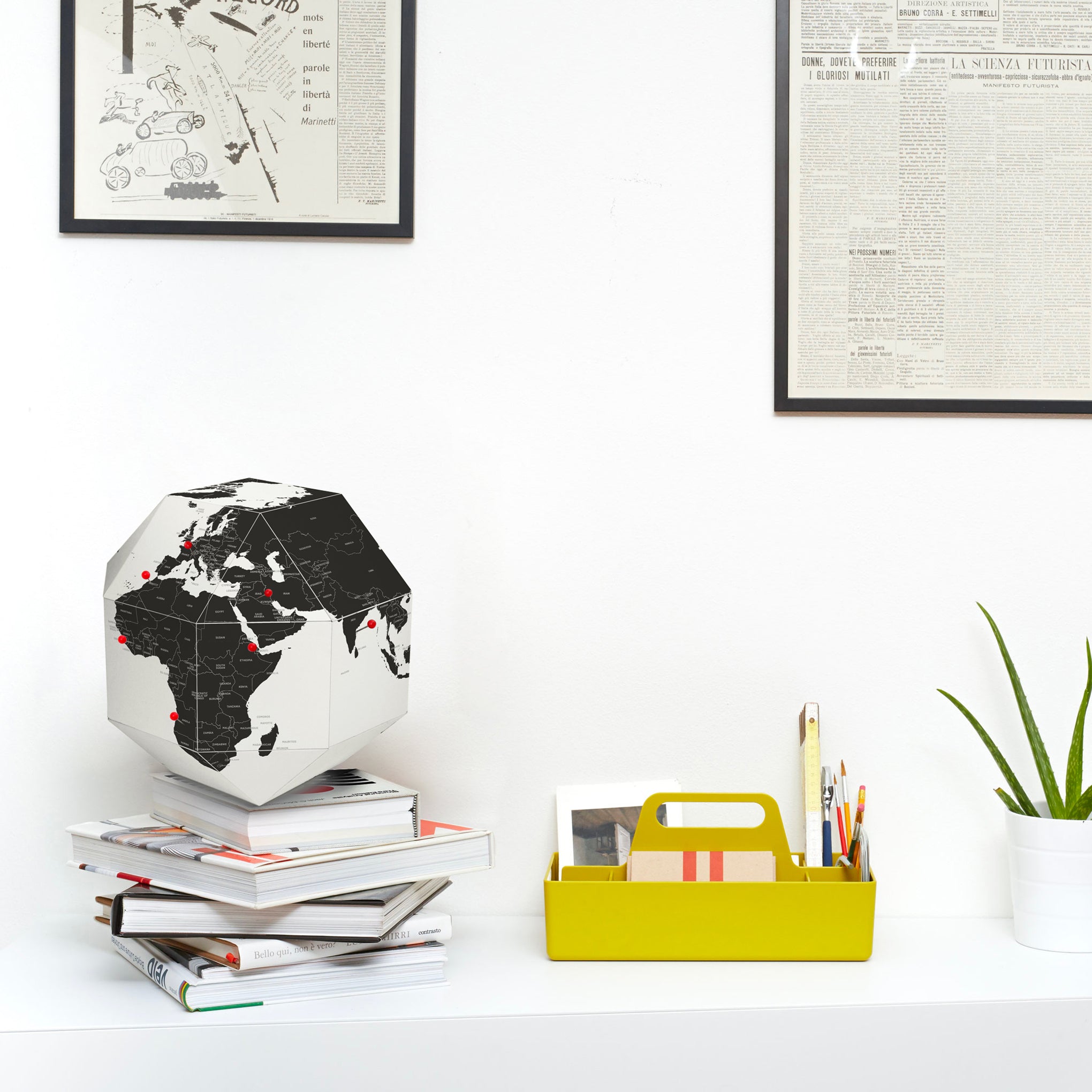Dear World Globe – 8" Handcrafted Paper Globe for Kids & Travelers, Made in Italy