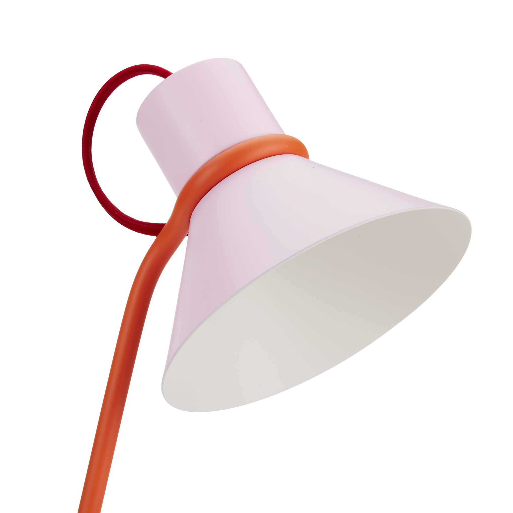 Loop de Loop Table Lamp - Pink & Orange Modern Desk Light