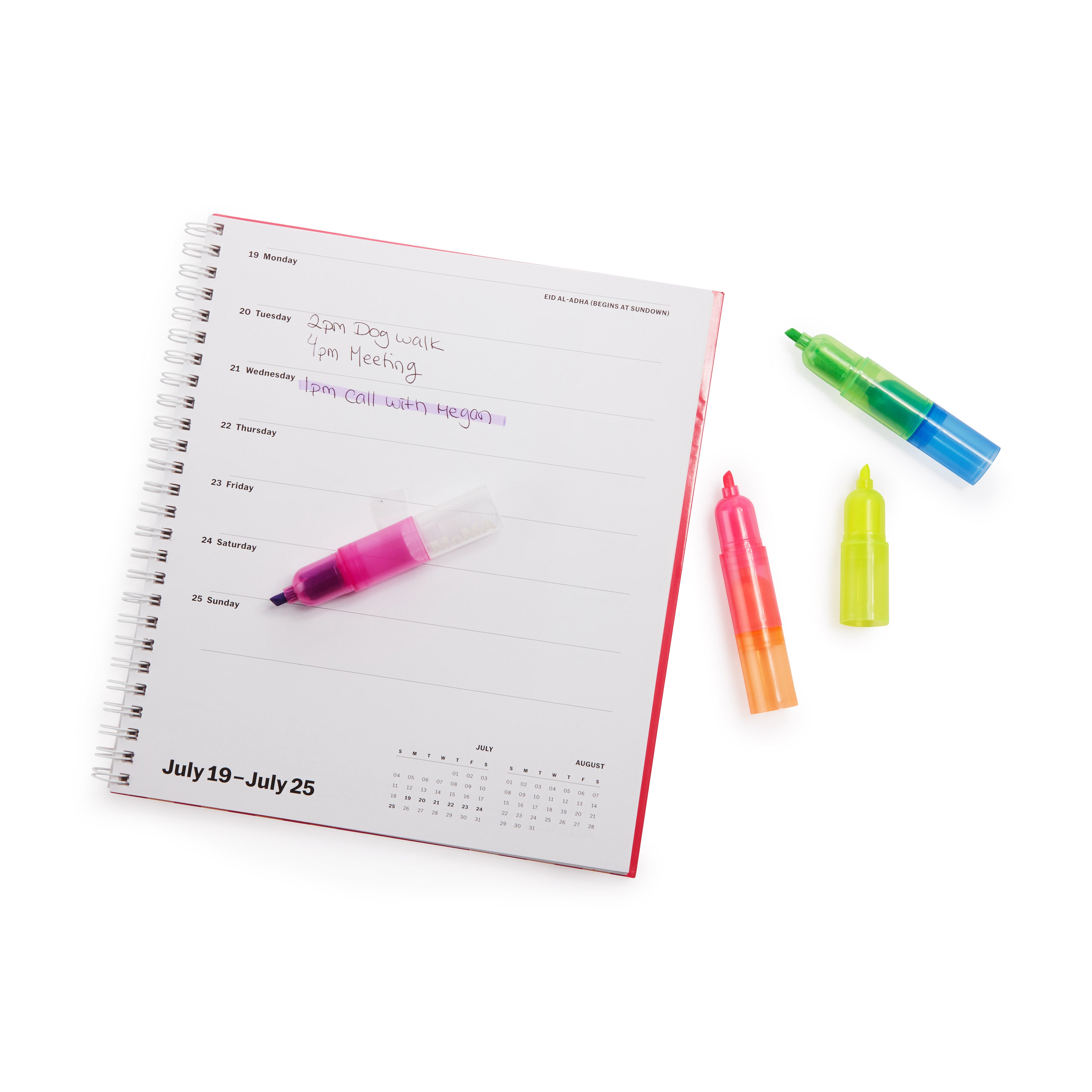 Rainbow Stackable Highlighter Markers - Set of 7 for Kids