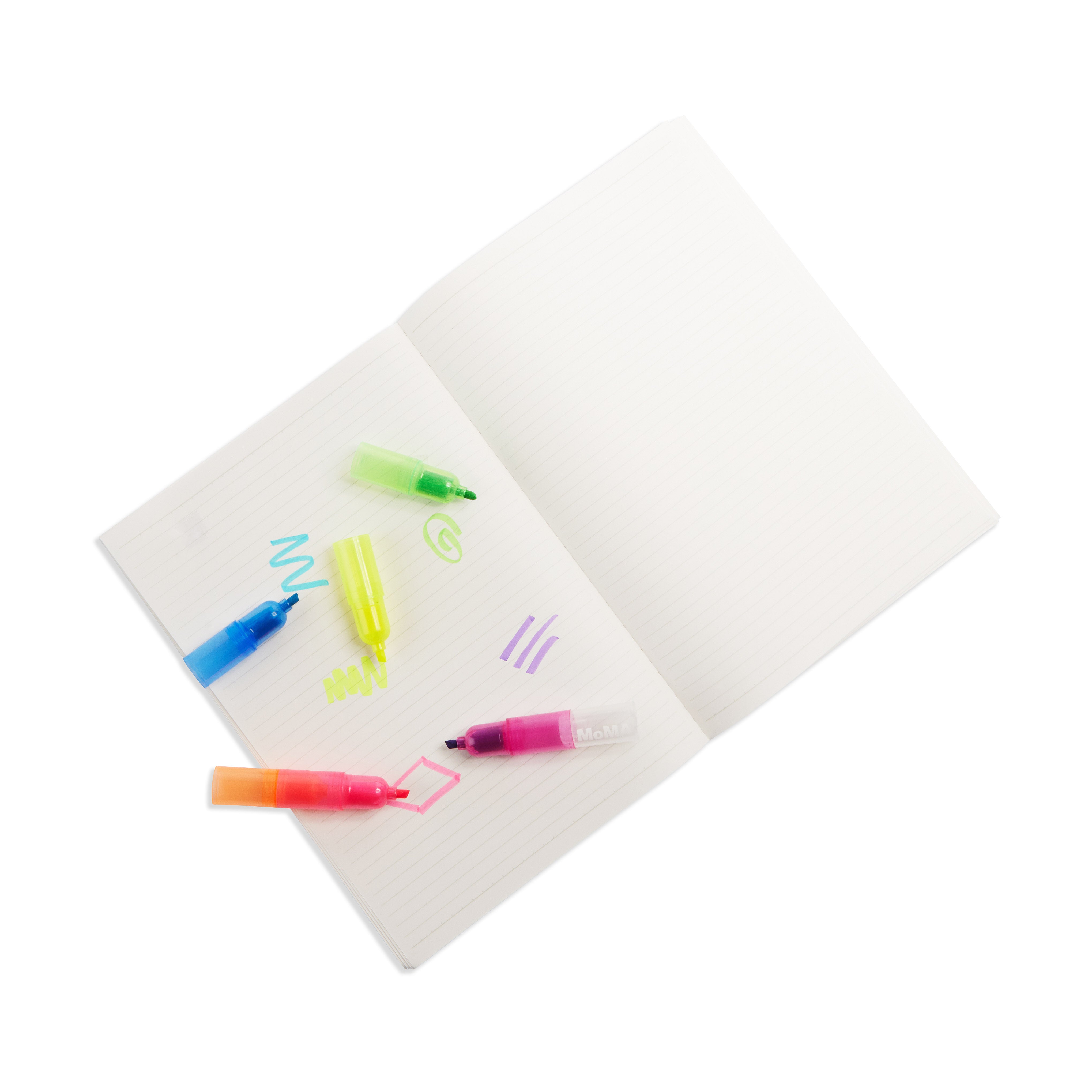 Rainbow Stackable Highlighter Markers - Set of 7 for Kids