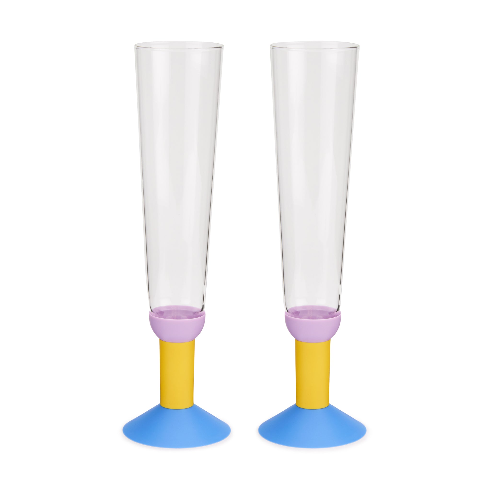 Bodum Oktett Recycled Plastic Champagne Glasses - Set of 2