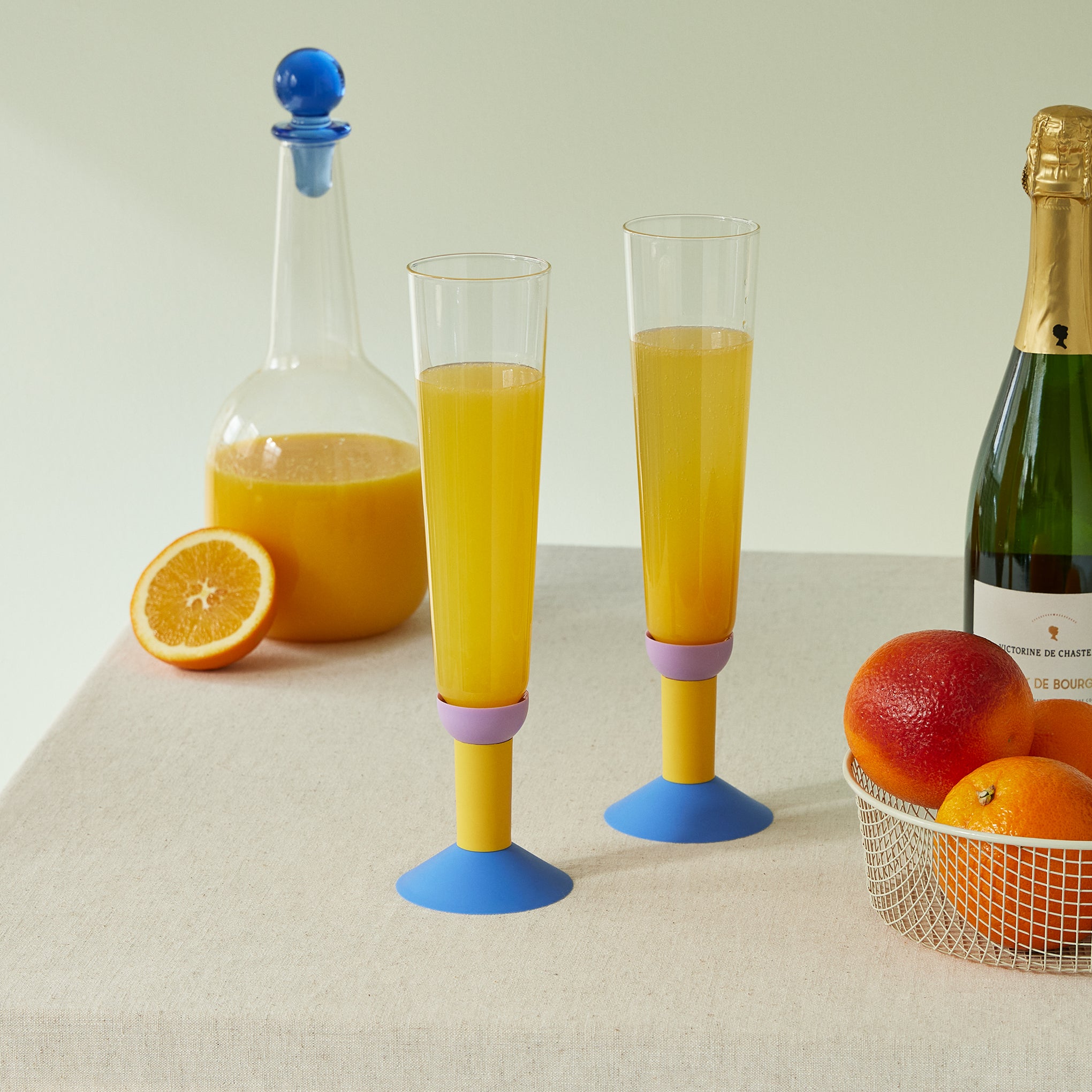 Bodum Oktett Recycled Plastic Champagne Glasses - Set of 2