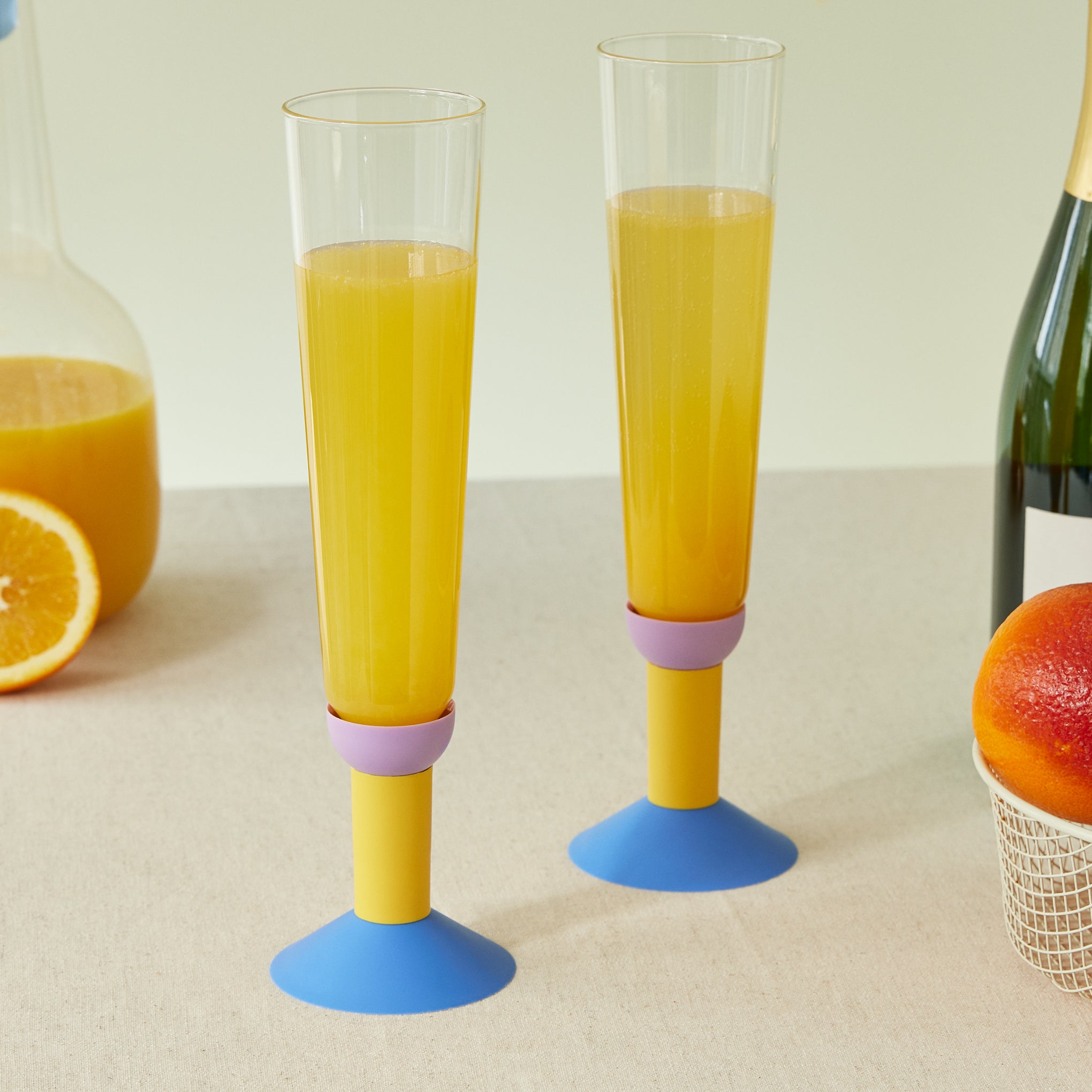 Bodum Oktett Recycled Plastic Champagne Glasses - Set of 2