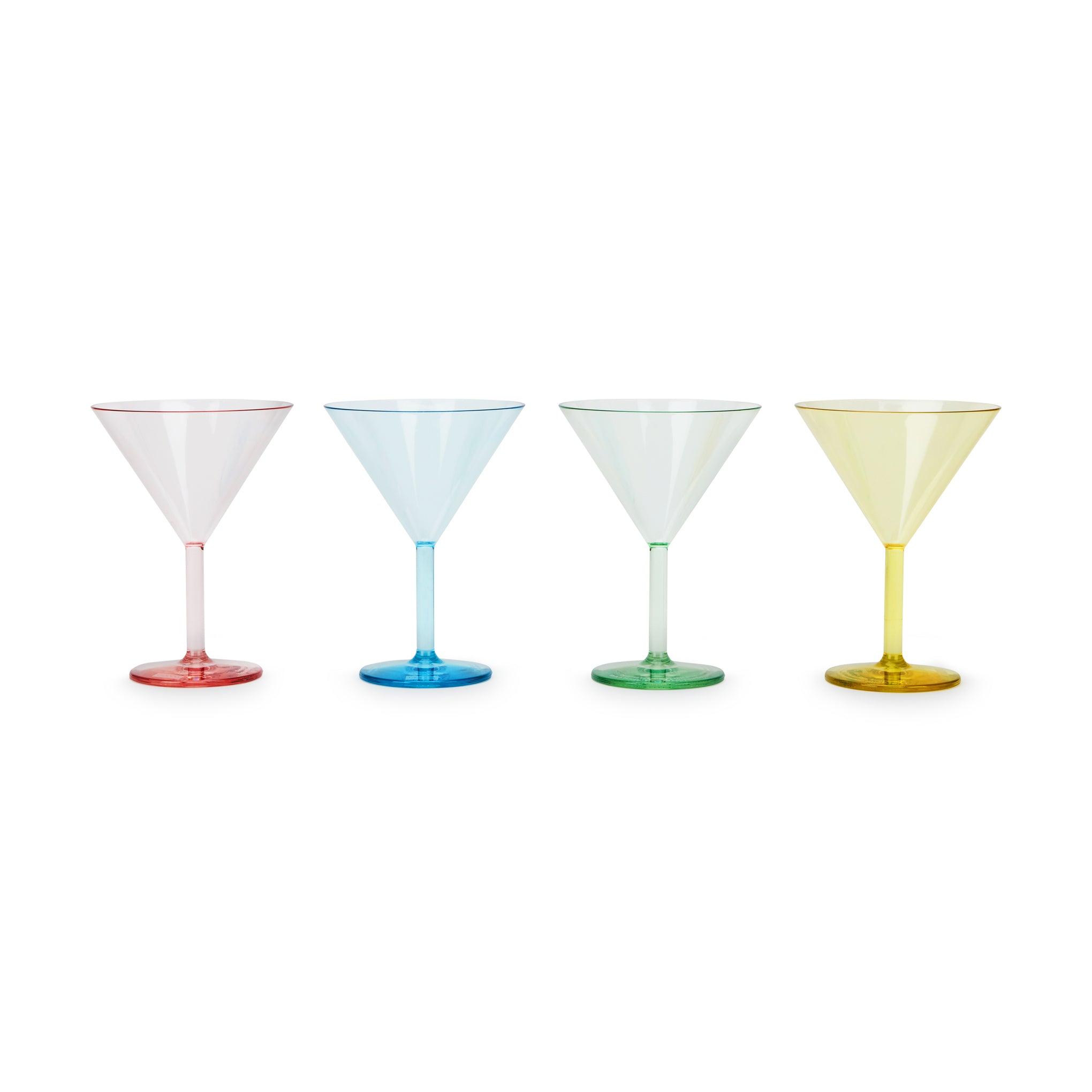 Bodum Kvartett Outdoor Martini Glasses Set of 4 - Pastel Colors