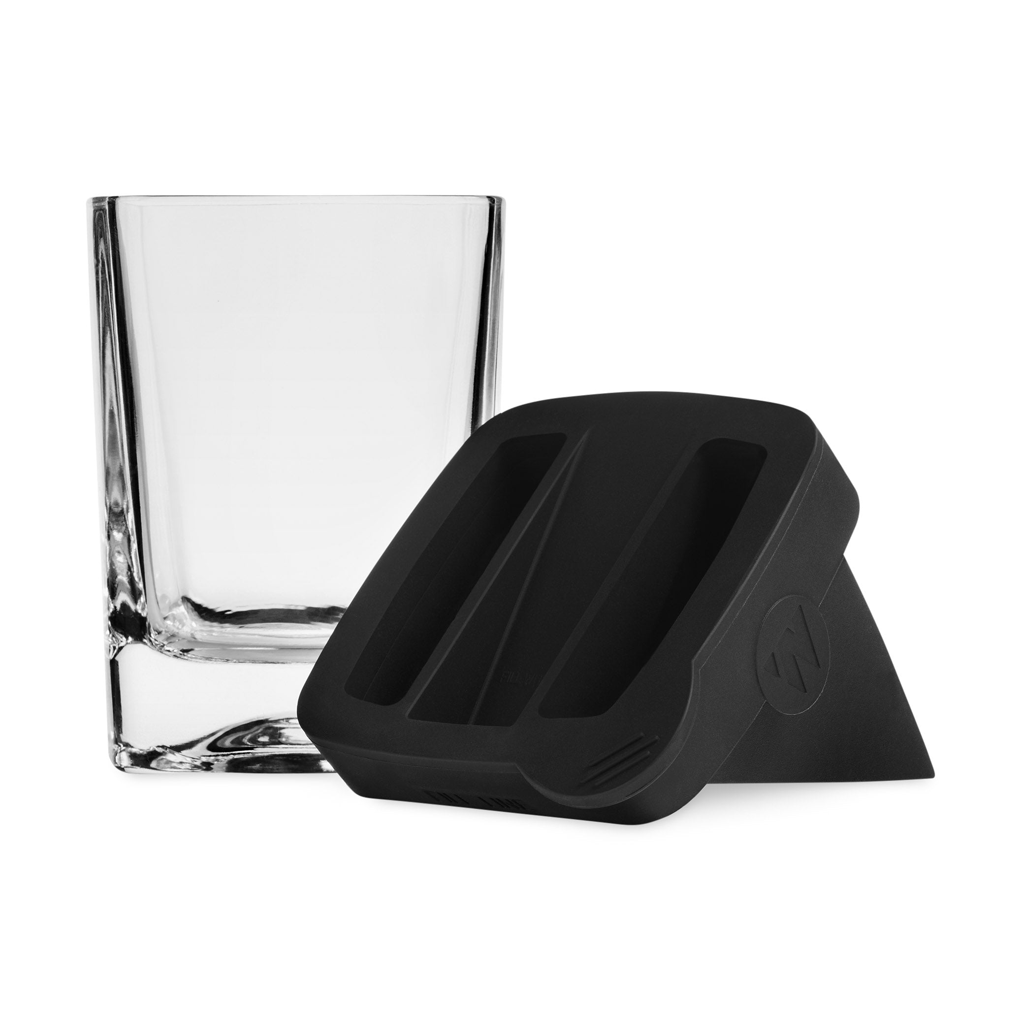 Whiskey Wedge Ice Mold with Old-Fashioned Glass – Slow-Melting Silicone