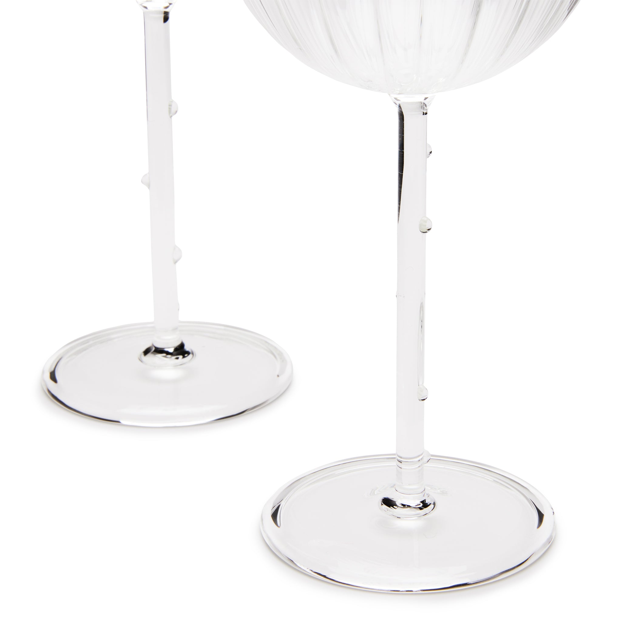 Sophie Lou Jacobsen Bouquet Coupe Glasses - Set of 4 - Floral Stemware