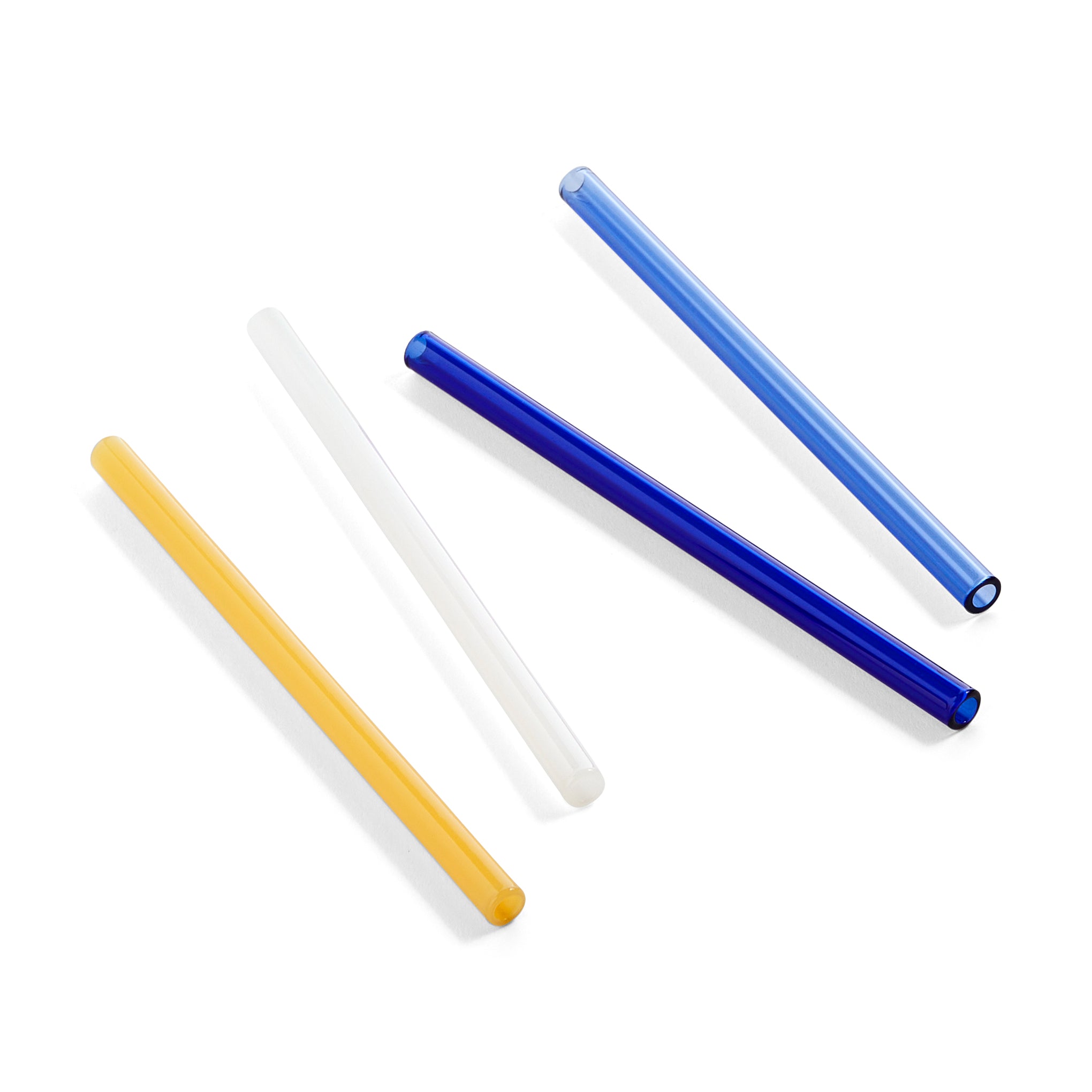 HAY Reusable Glass Straws - Cocktail Set of 4