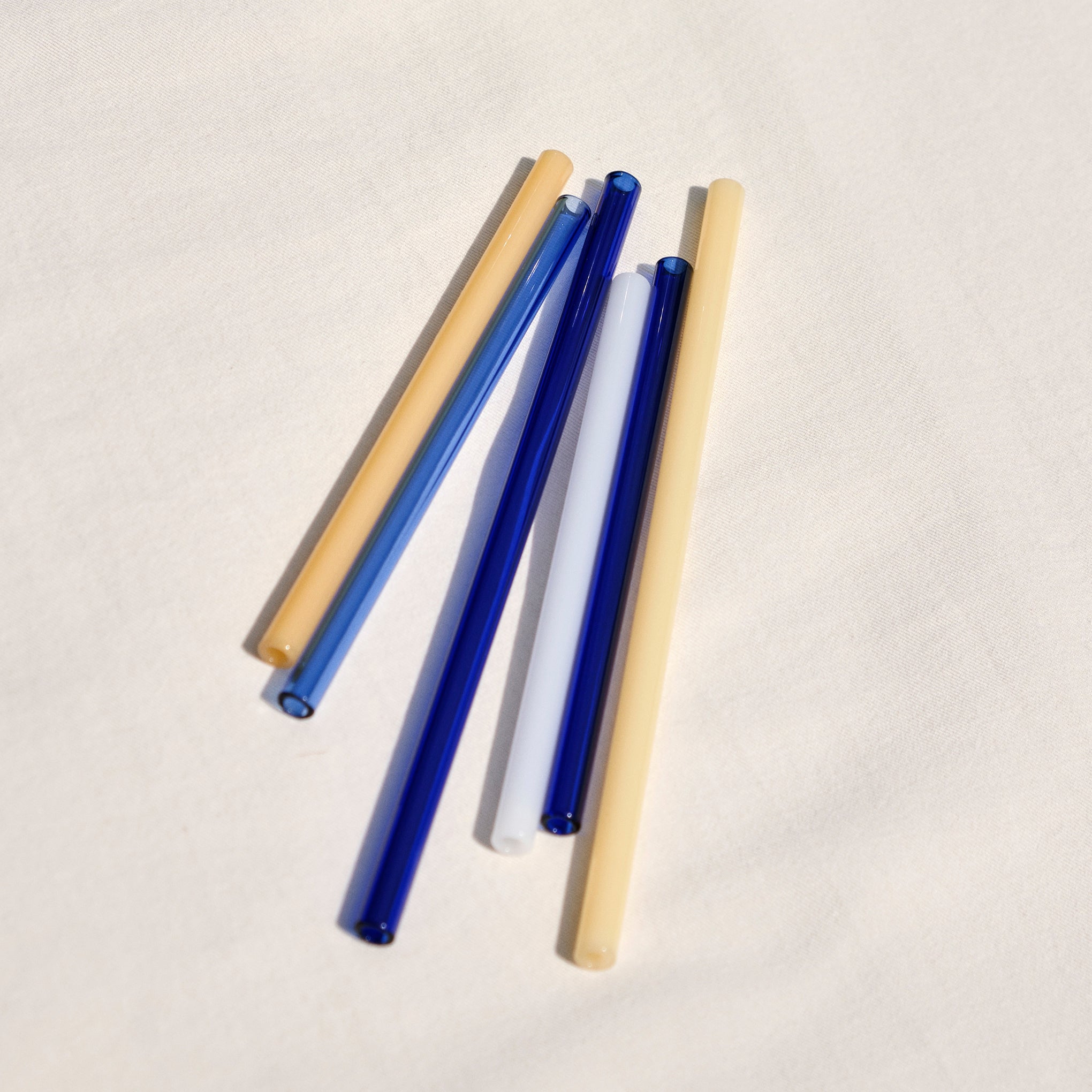 HAY Reusable Glass Straws - Cocktail Set of 4