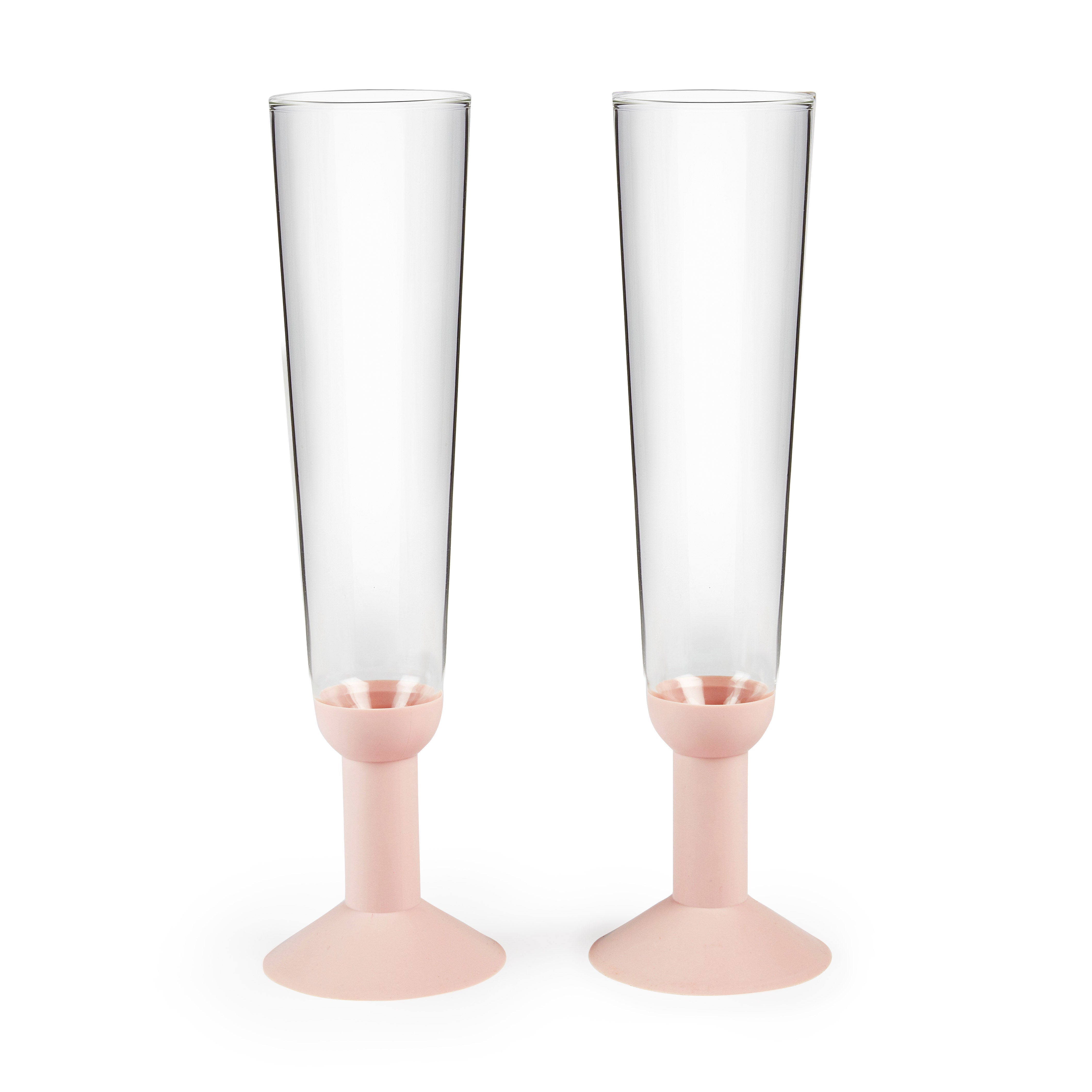 Bodum Oktett Recycled Plastic Champagne Glasses - Set of 2