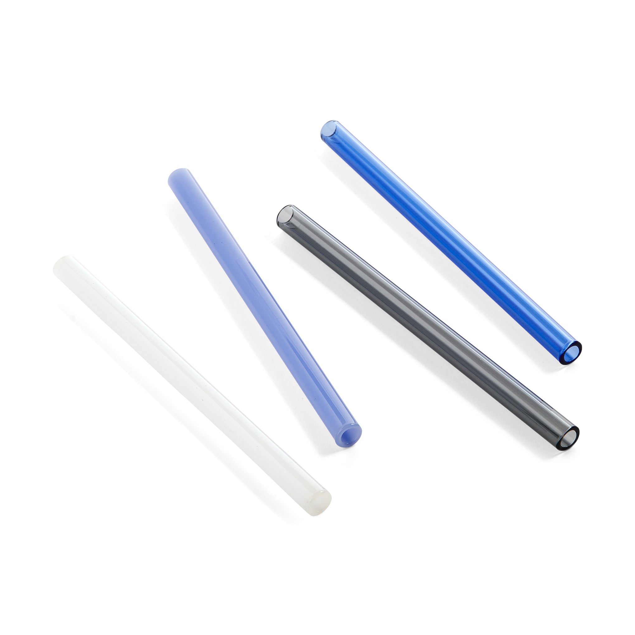 HAY Reusable Glass Straws - Smoothie Set of 4, Dishwasher Safe