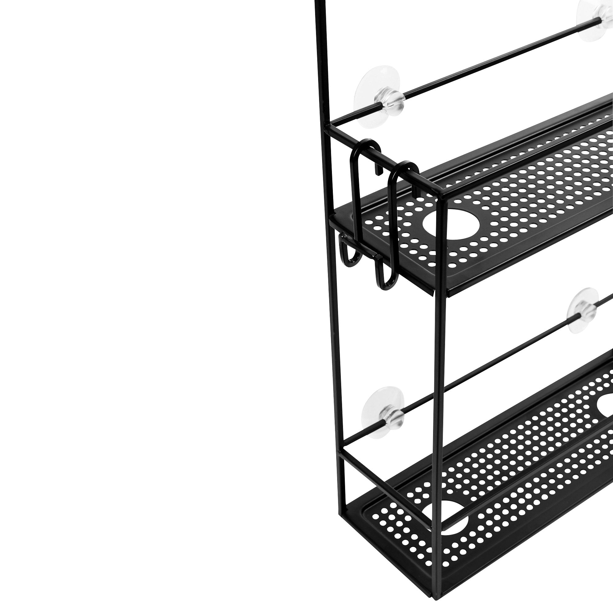 Cubiko Iron Shower Caddy with Hooks & Suction Cups
