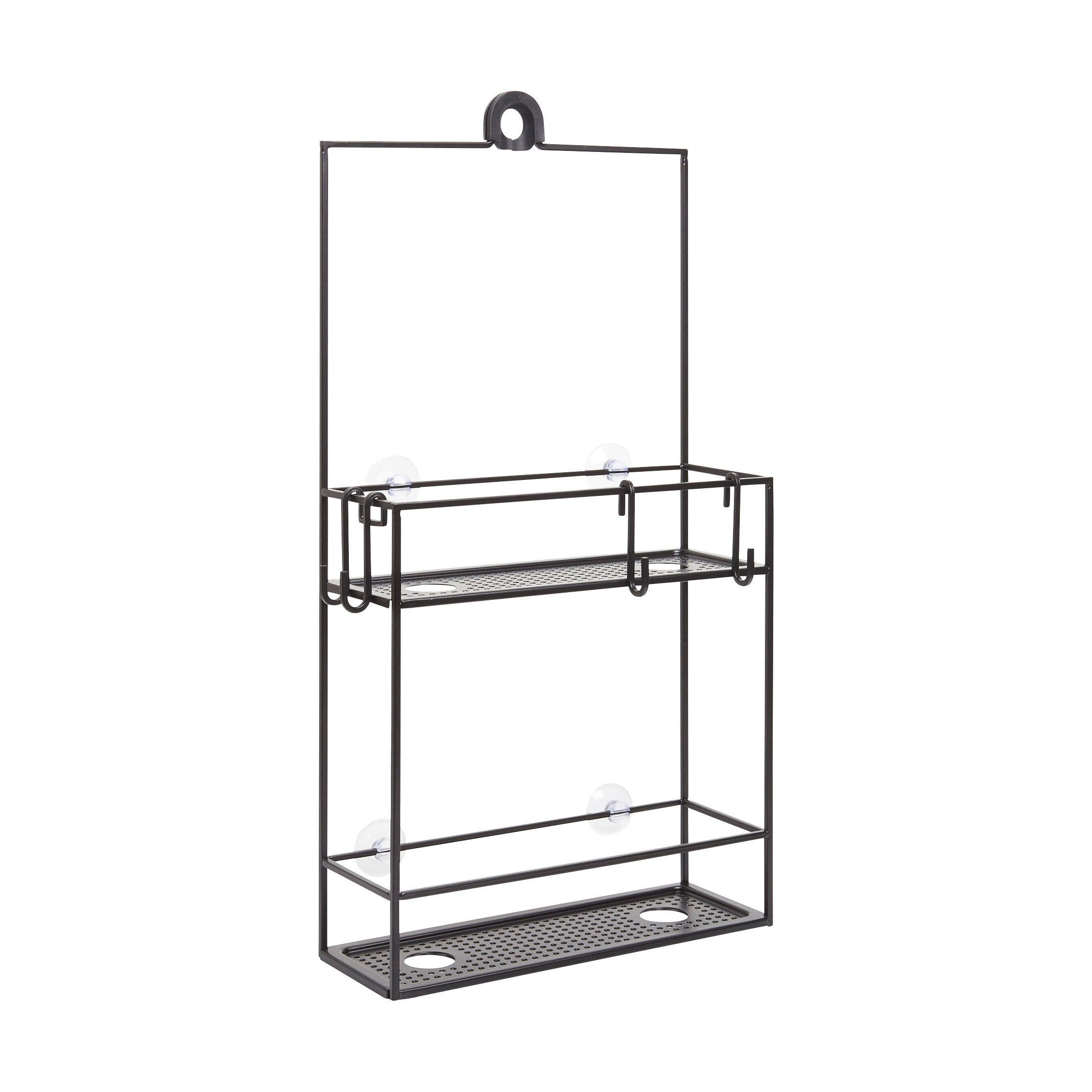 Cubiko Iron Shower Caddy with Hooks & Suction Cups