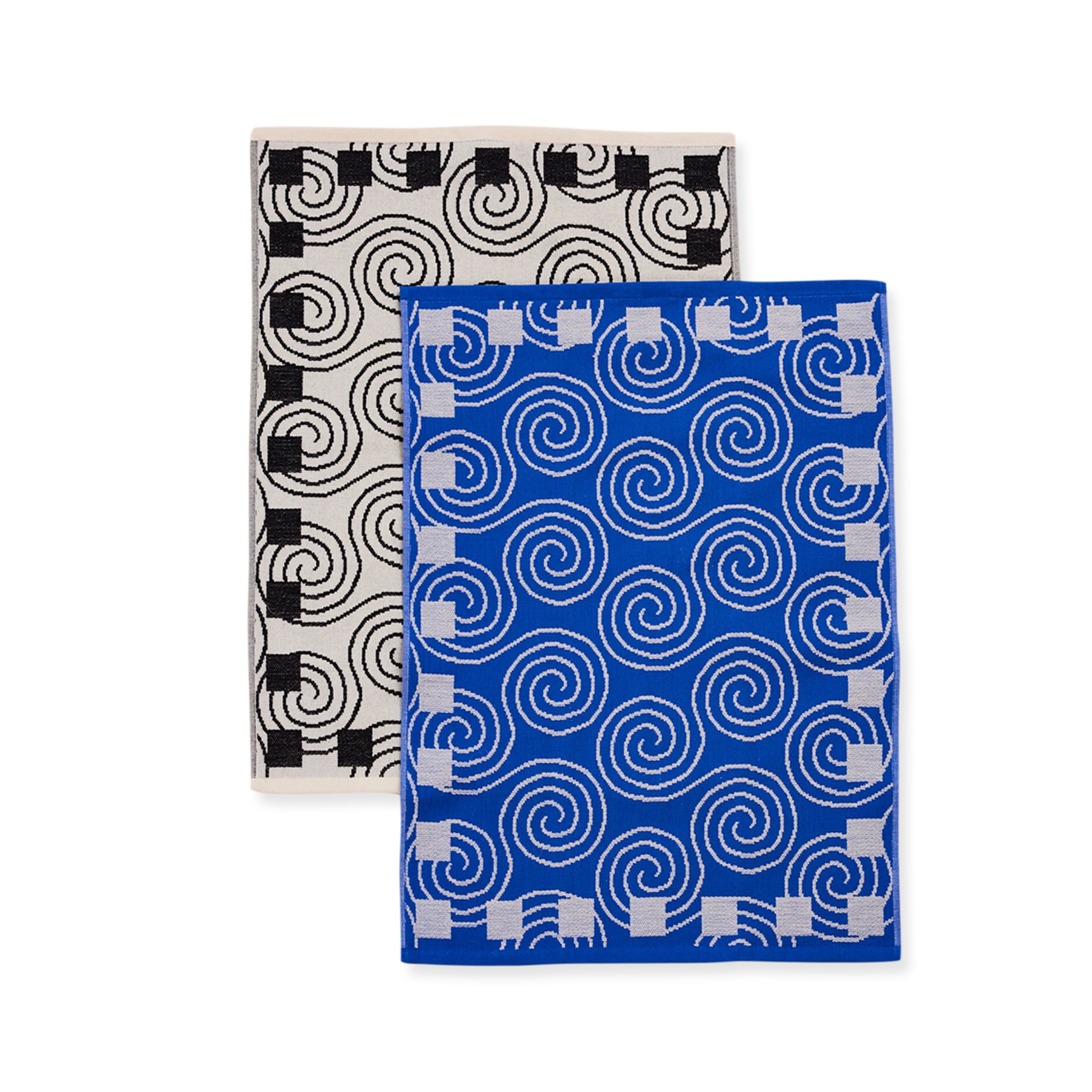 Dusen Dusen Cotton Dish Towels Set of 2 - Spiral Pattern