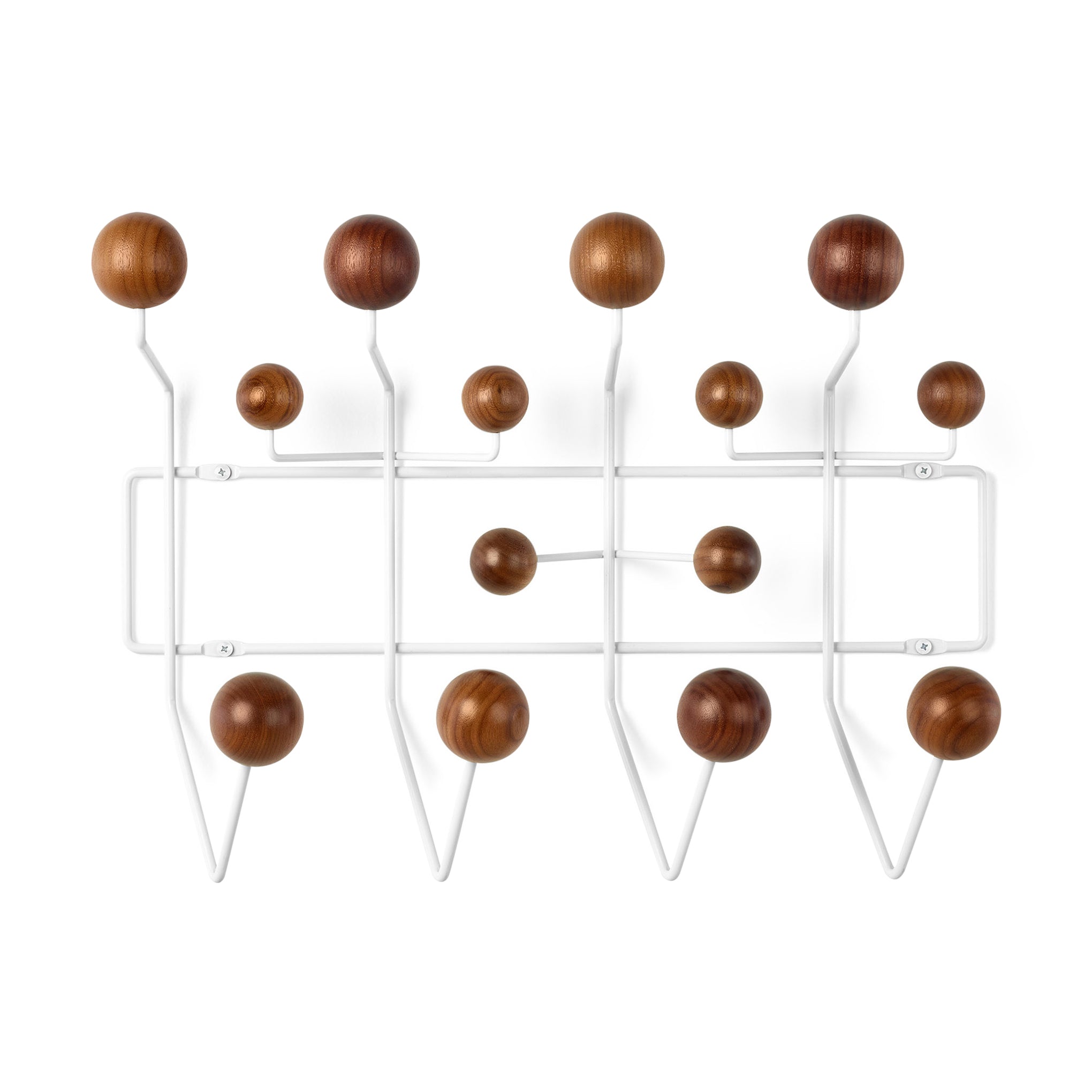 Eames Hang-It-All Coat Rack - White & Walnut by Herman Miller