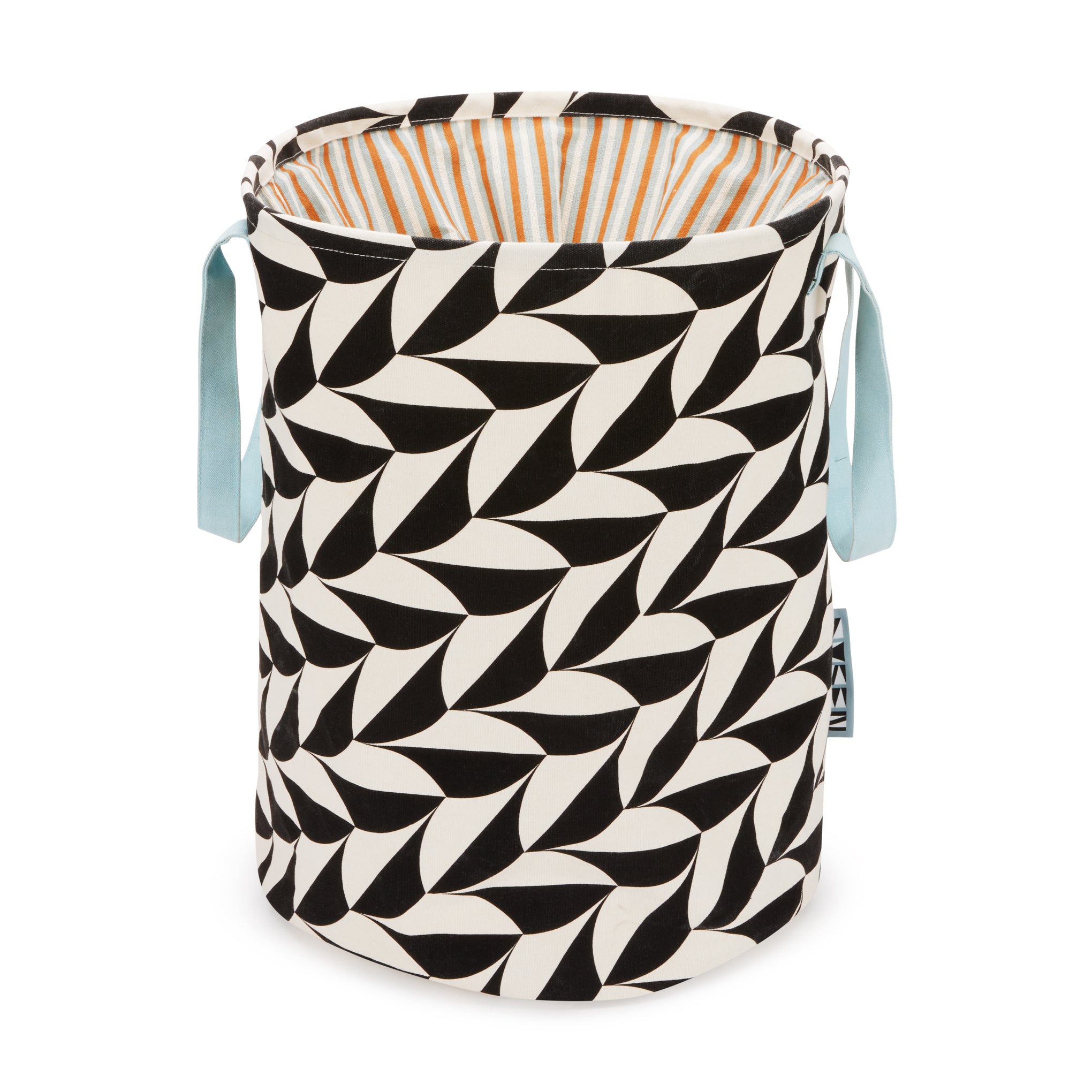 Dusen Dusen Scallop Pattern Cotton Canvas Laundry Bin