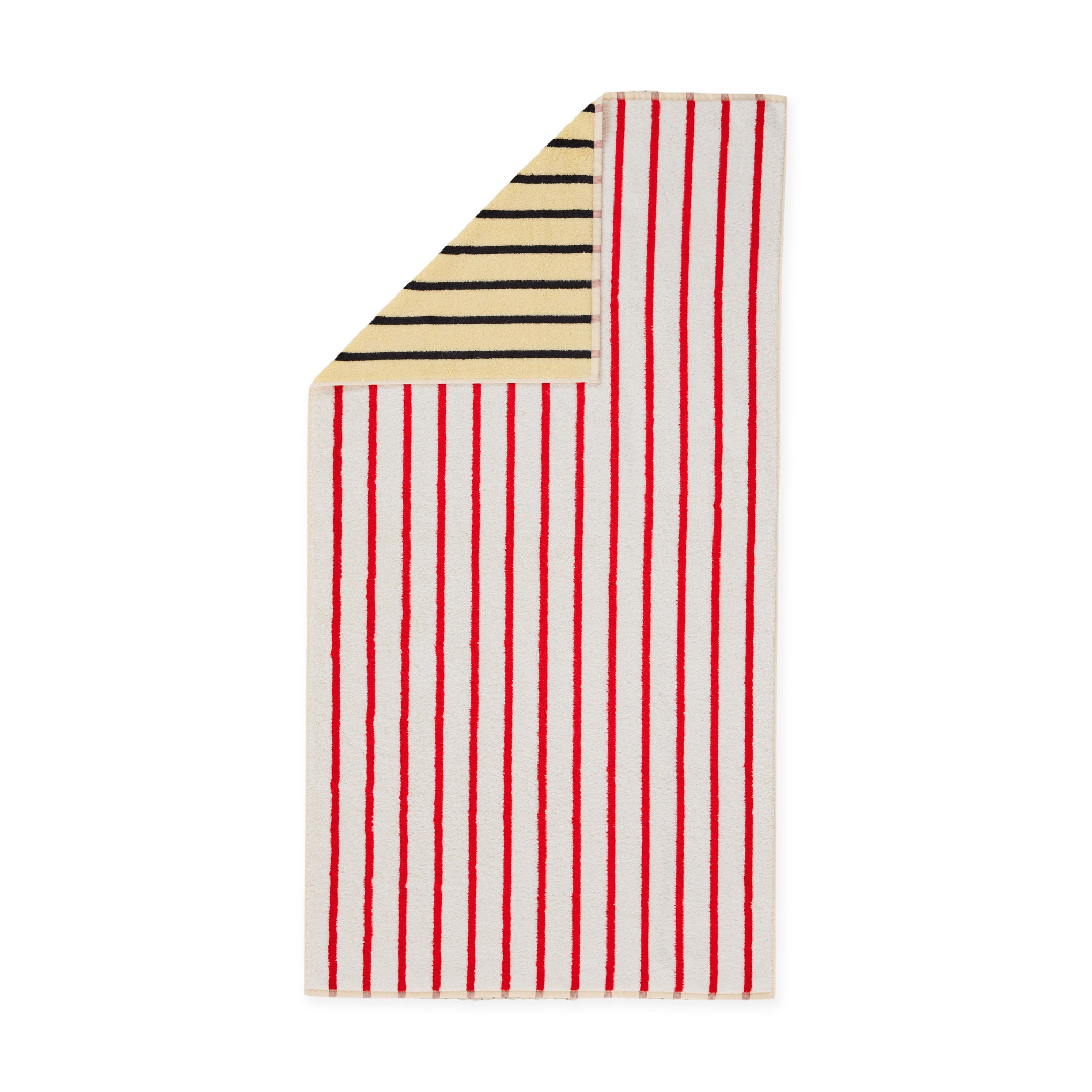 Dusen Dusen 100% Cotton Bath Towel - Reversible Striped Design