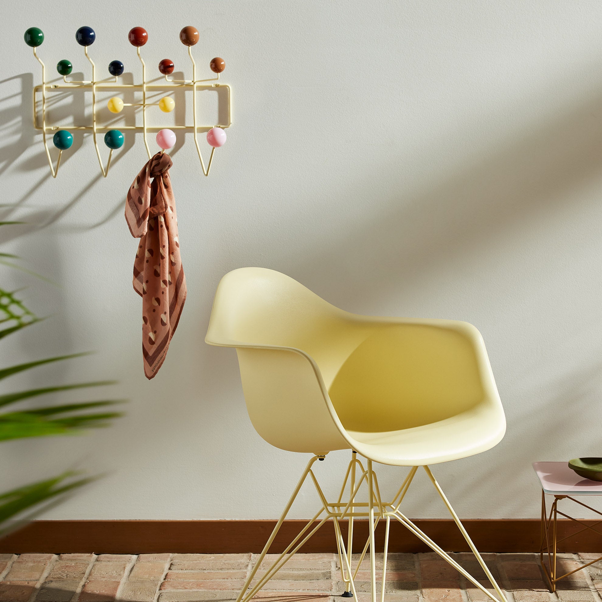 Herman Miller Eames Hang-It-All Coat Rack with Glass Spheres - Yellow