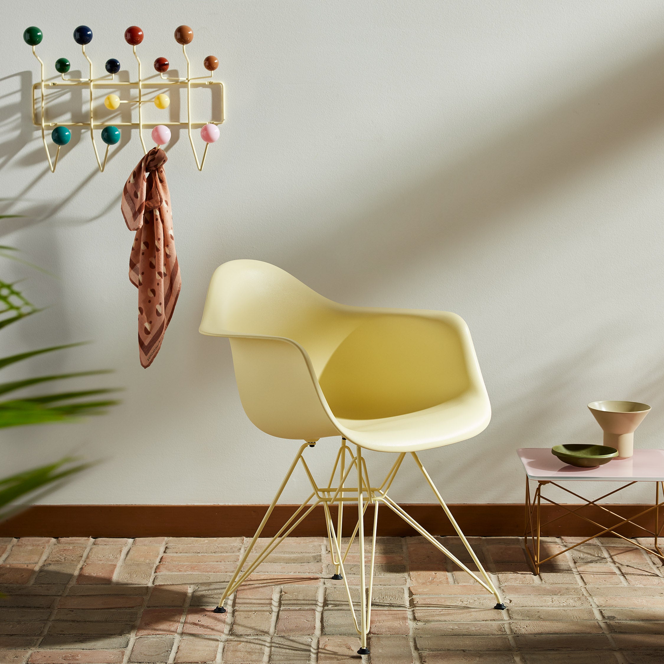 Herman Miller Eames Hang-It-All Coat Rack with Glass Spheres - Yellow