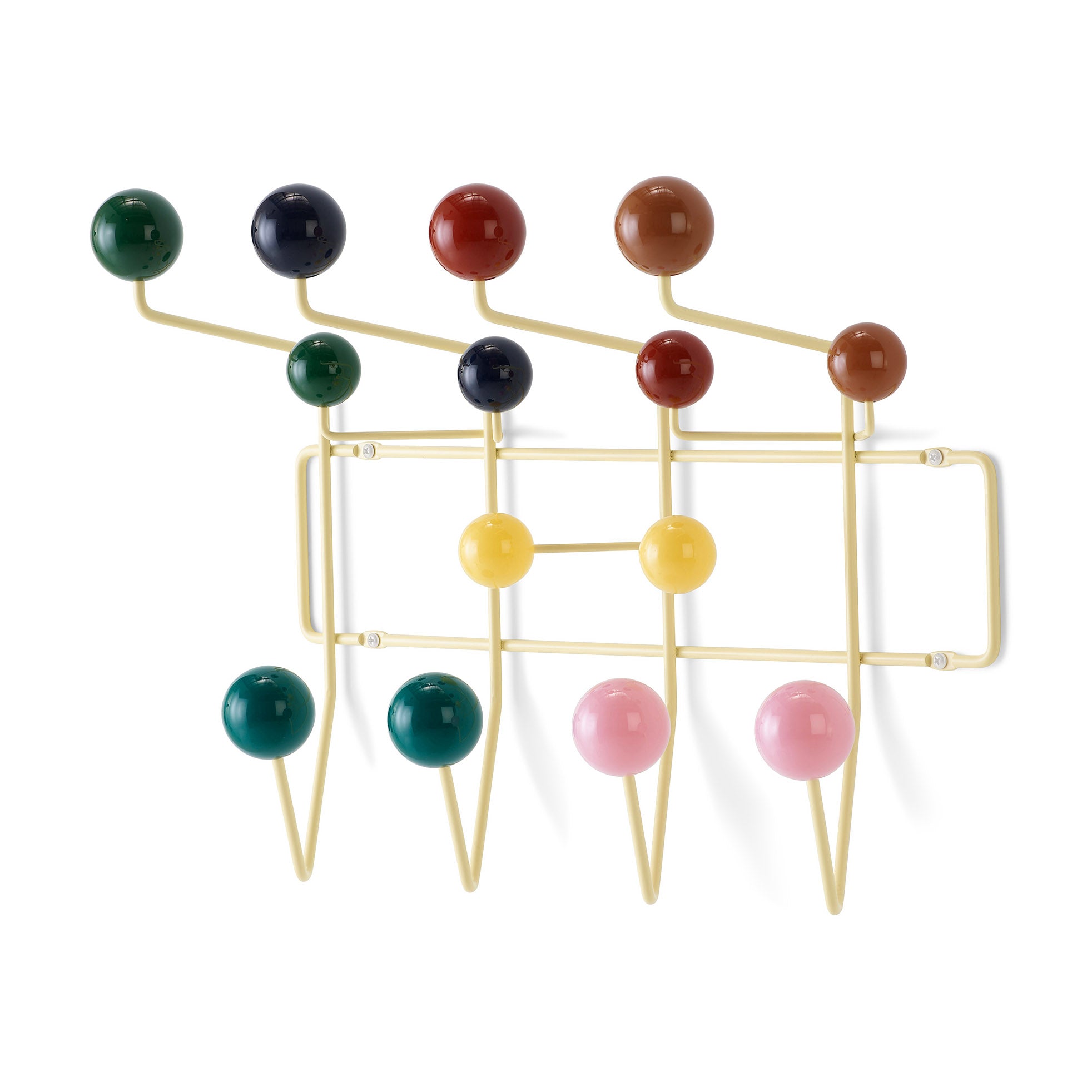 Herman Miller Eames Hang-It-All Coat Rack with Glass Spheres - Yellow