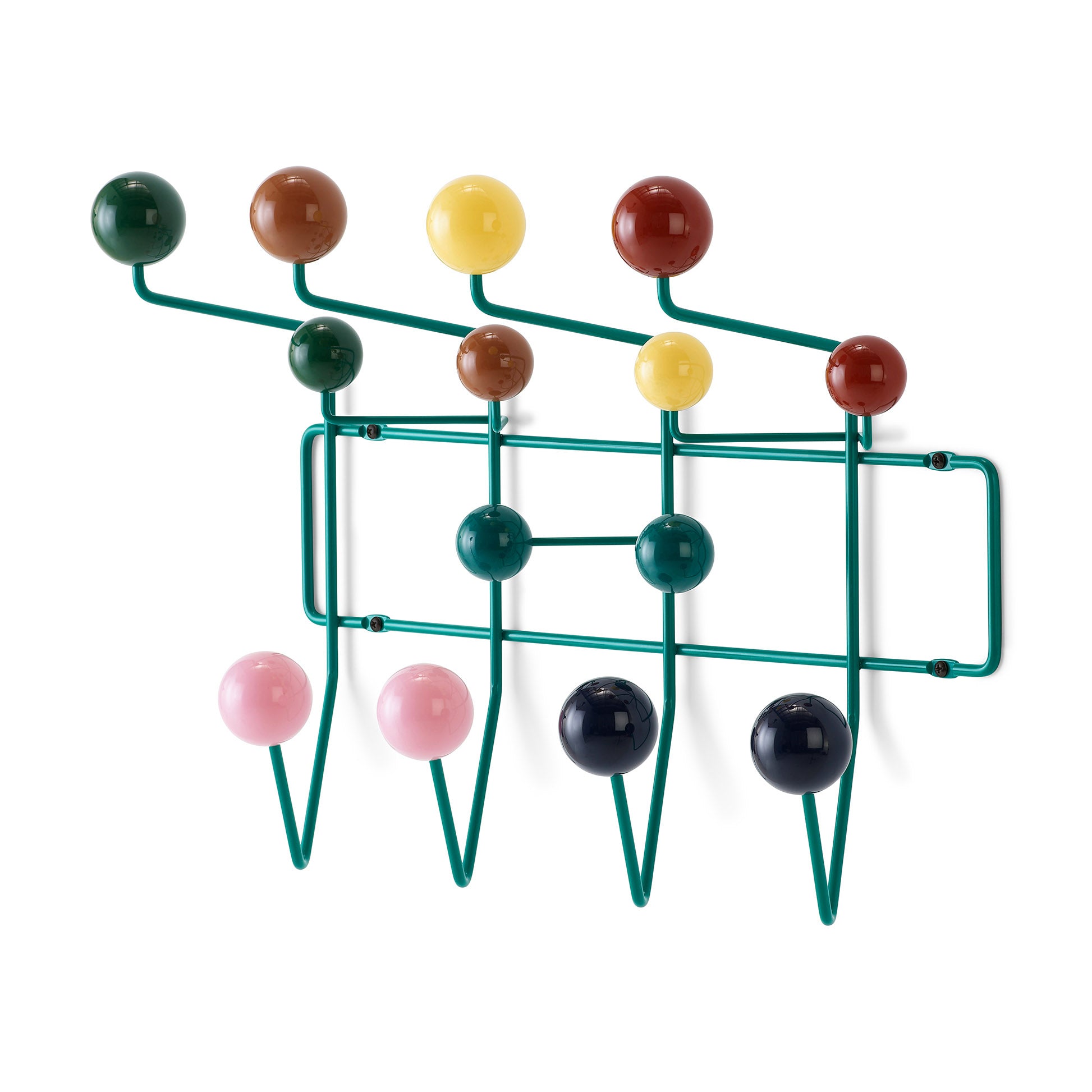 Herman Miller Eames Hang-It-All Coat Rack with Glass Spheres - Yellow