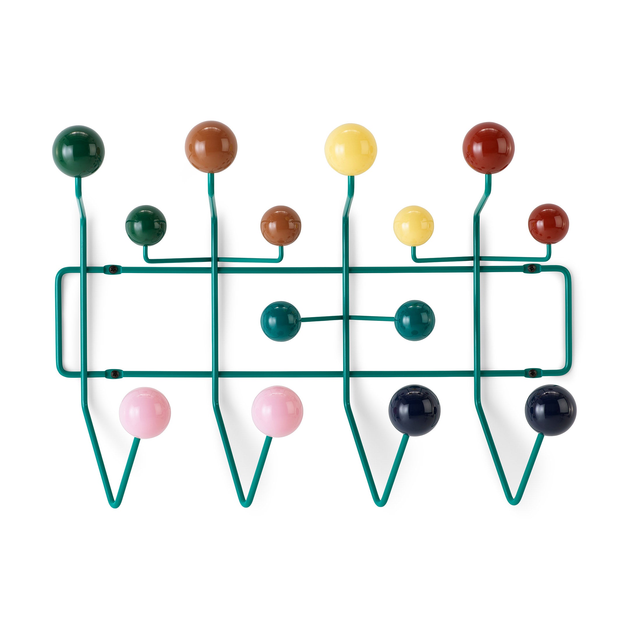 Herman Miller Eames Hang-It-All Coat Rack with Glass Spheres - Yellow