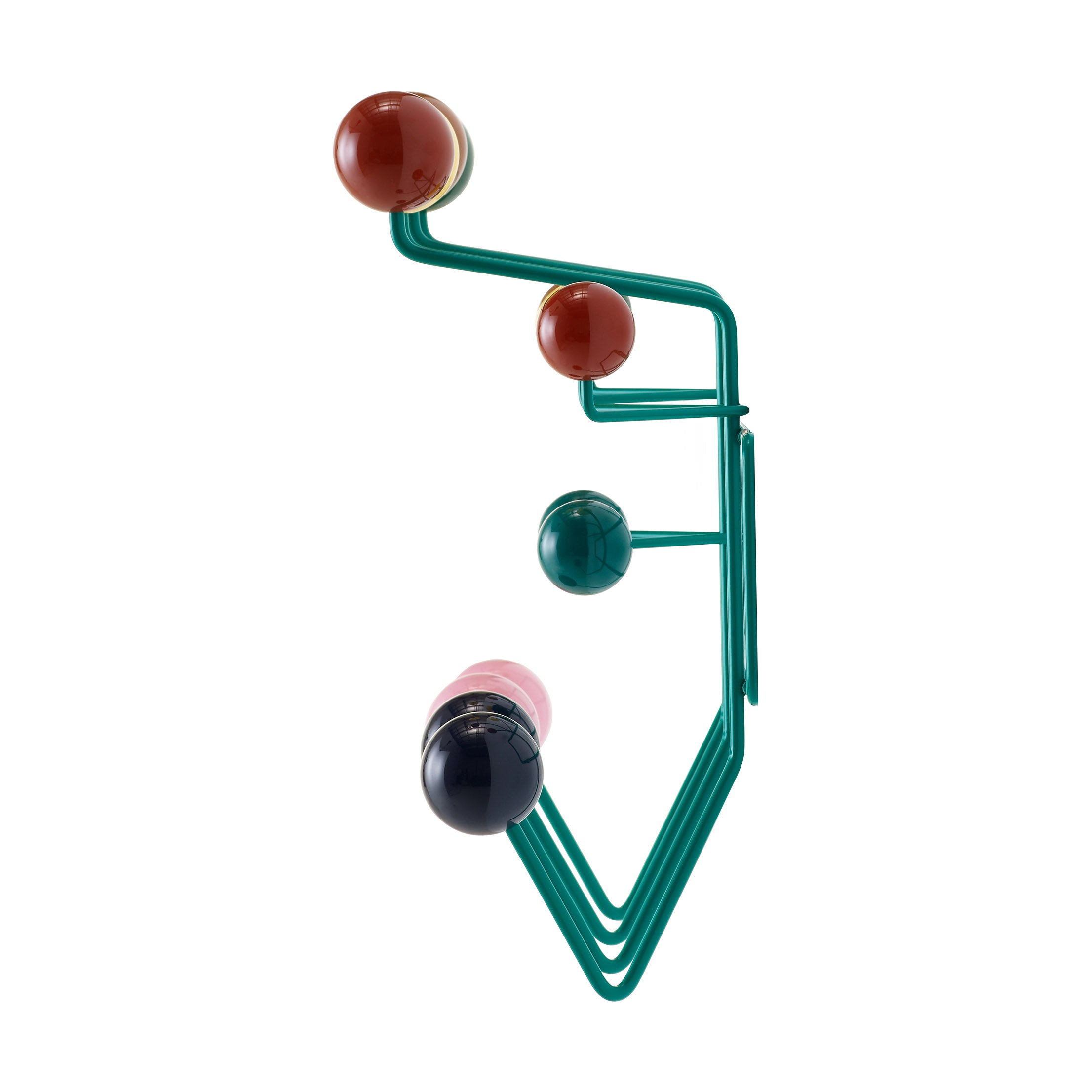 Herman Miller Eames Hang-It-All Coat Rack with Glass Spheres - Yellow