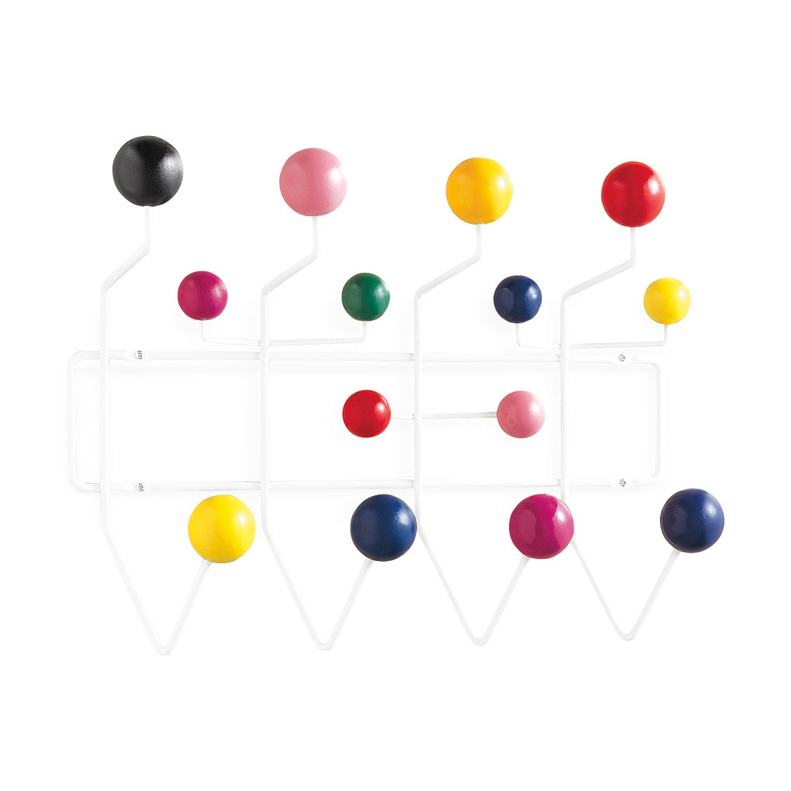 Eames Hang-It-All Coat Rack by Herman Miller - Black Steel Wire & Maple