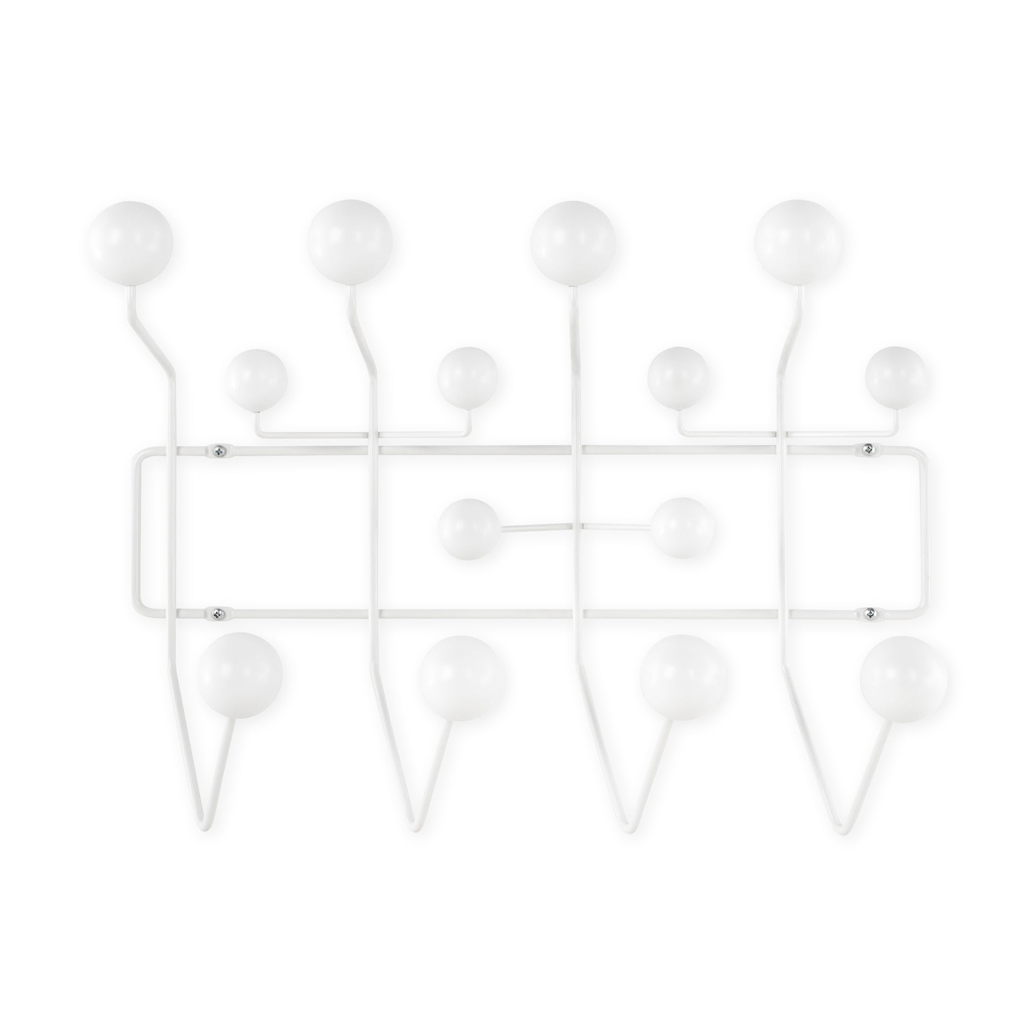 Eames Hang-It-All Coat Rack - White & Maple Wood Design