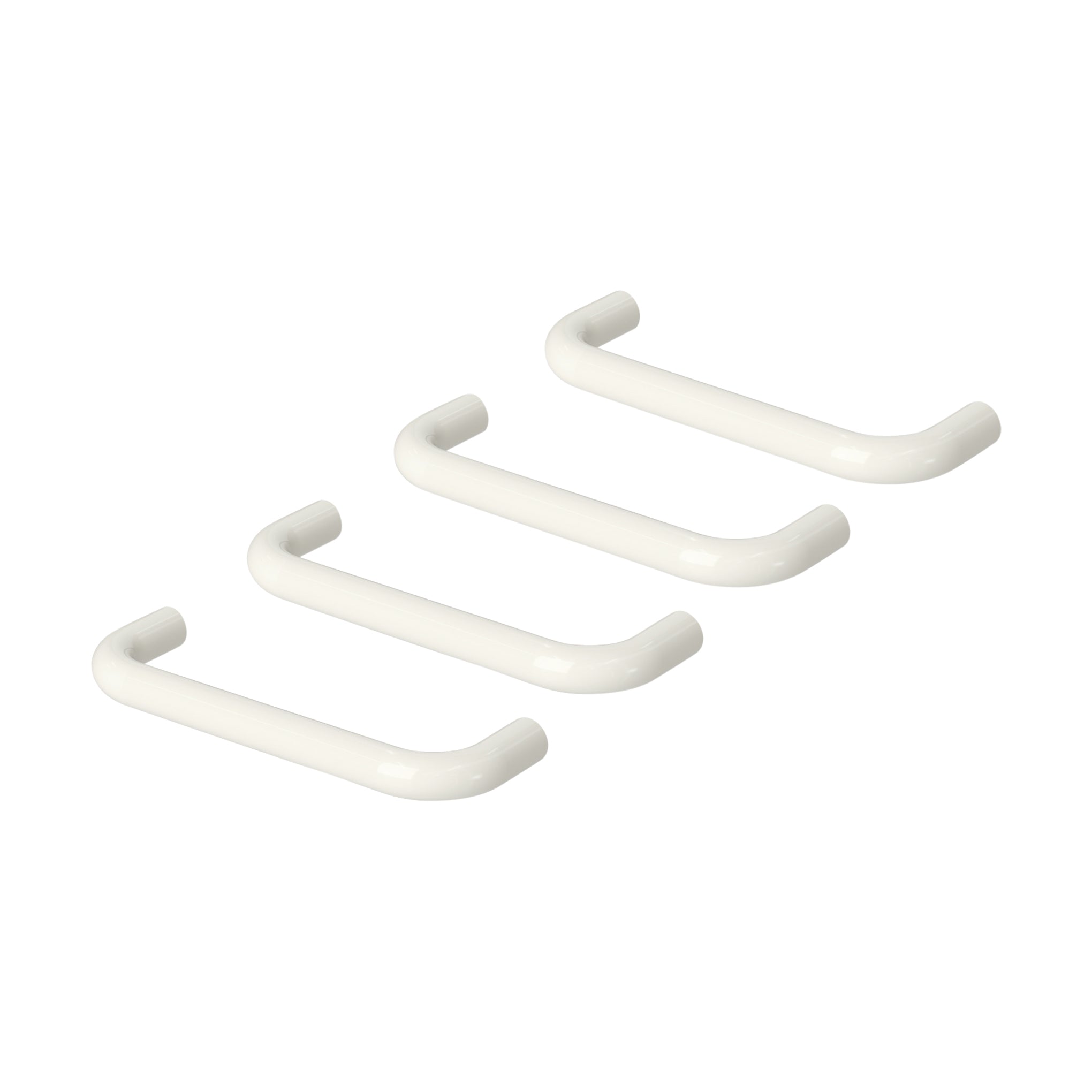 Hewi Bauhaus Cabinet Handles - White Set of 4 - Hygienic Polyamide