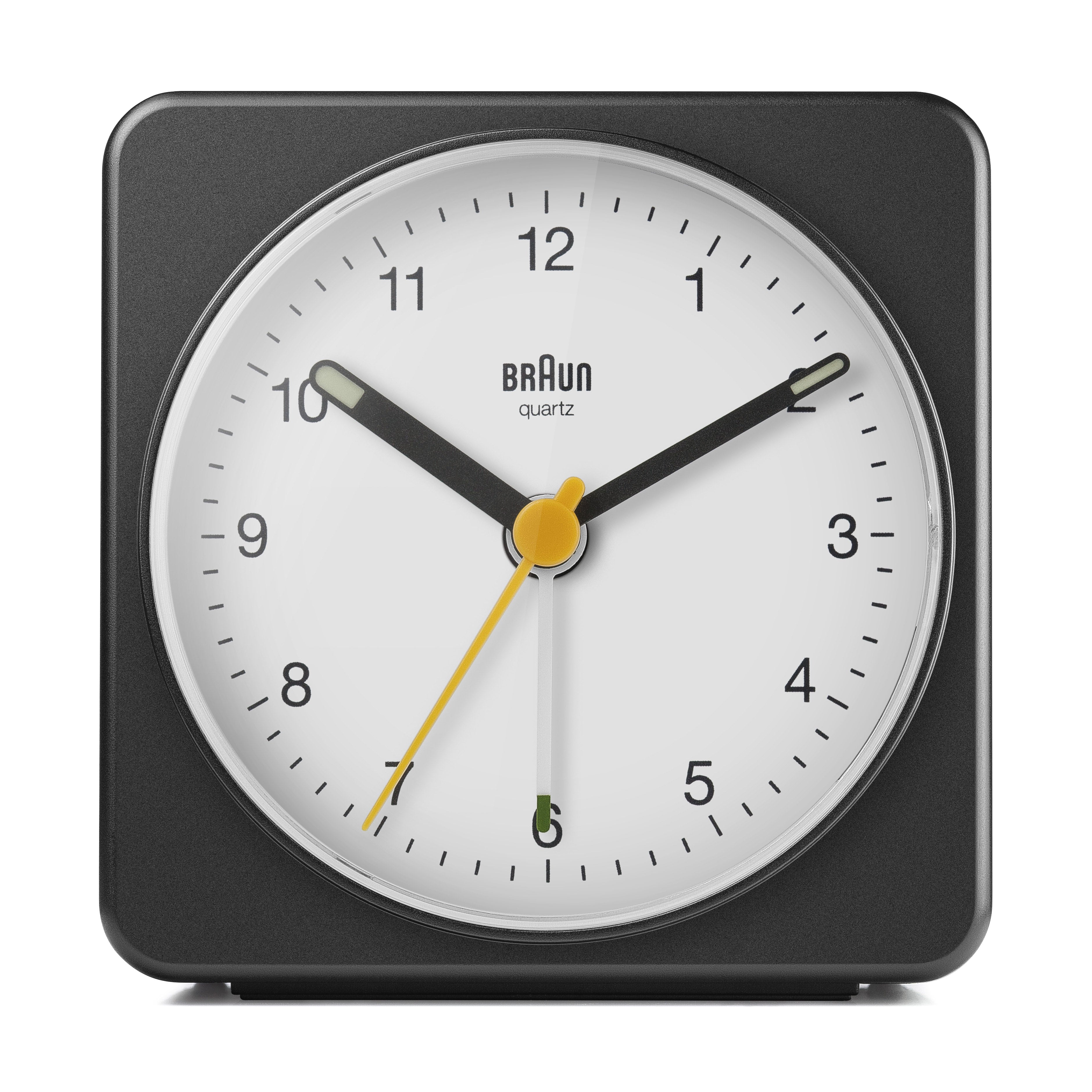 Braun BN-BC03 Minimalist Desk Alarm Clock with Ascending Alarm & Snooze