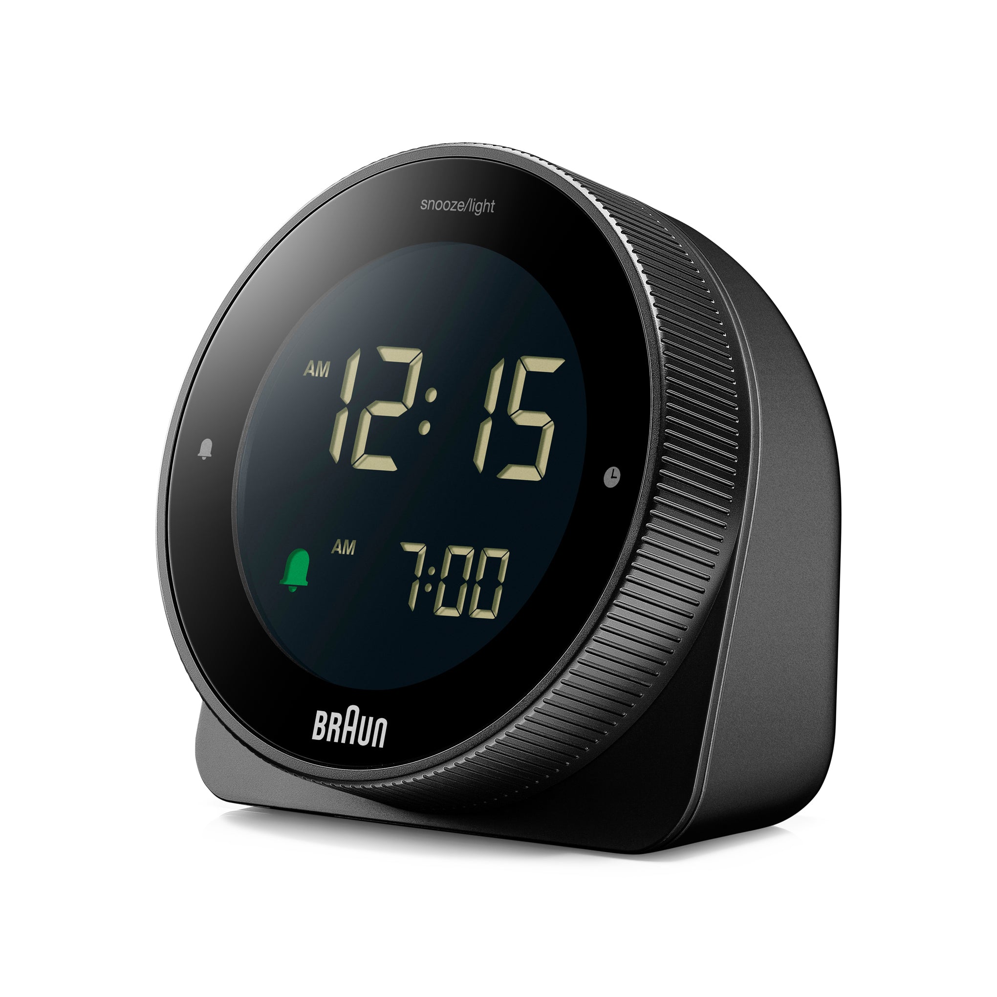 Braun BC24B Portable Digital Alarm Clock with Touch Controls