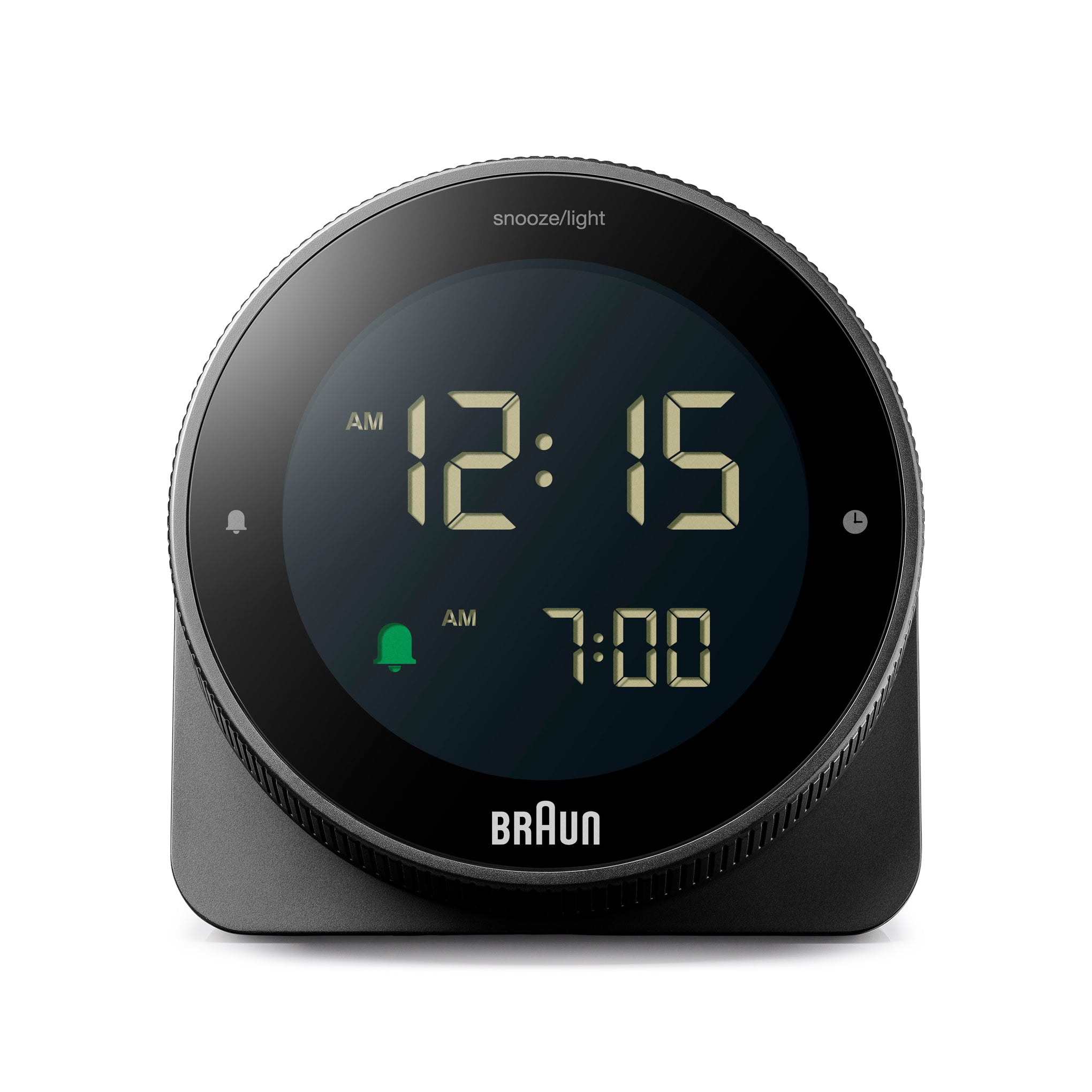 Braun BC24B Portable Digital Alarm Clock with Touch Controls