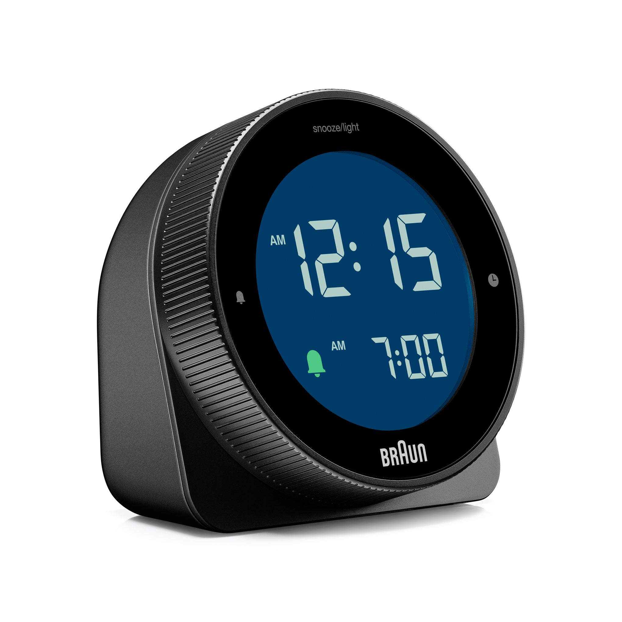 Braun BC24B Portable Digital Alarm Clock with Touch Controls