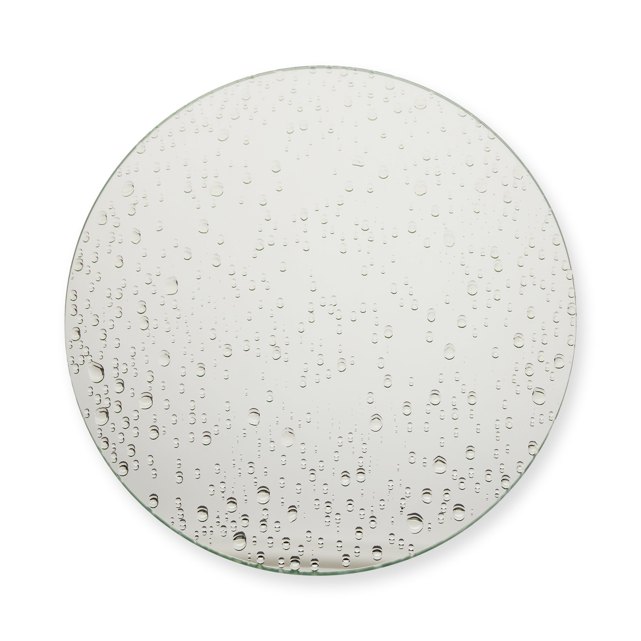 Handcrafted Rain Mirror with 3D Glass Drops – MoMA Exclusive