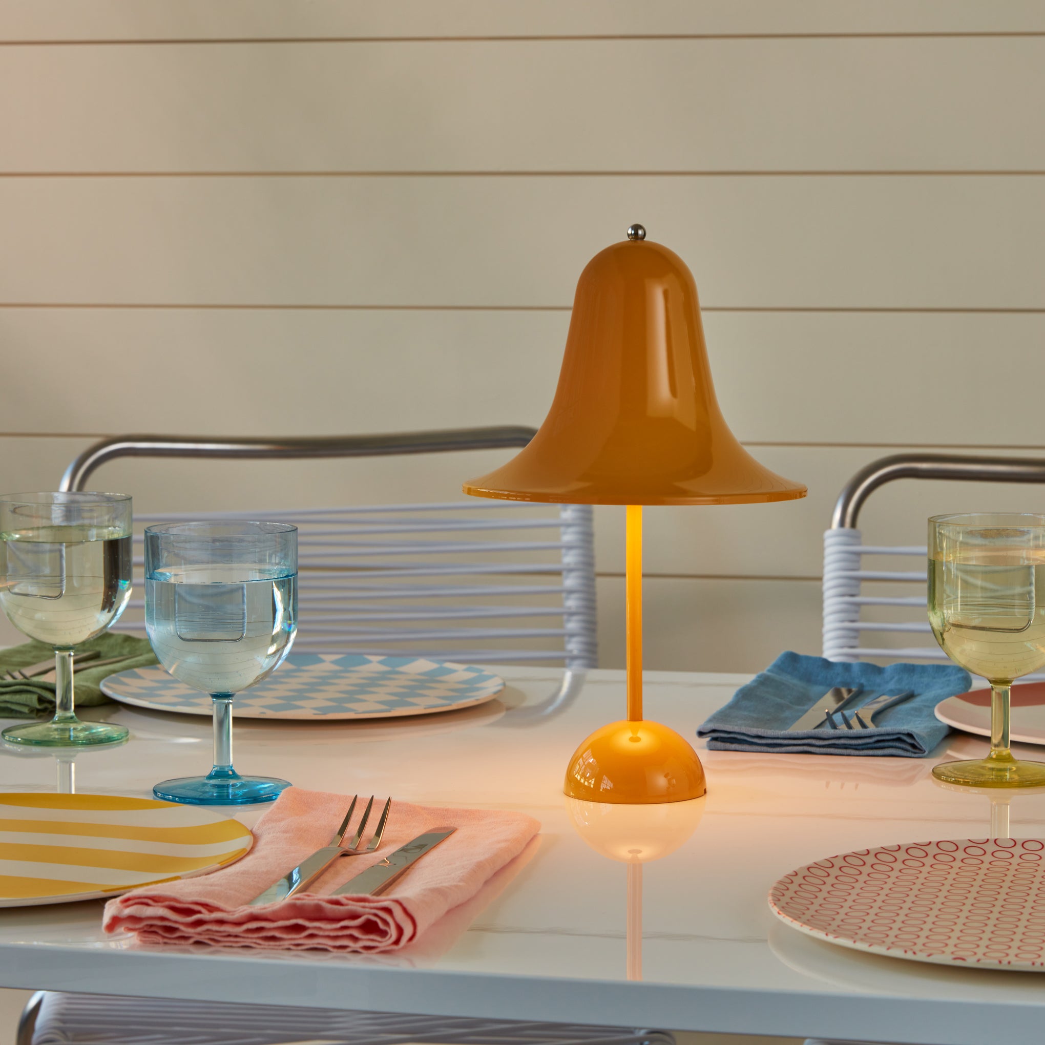 Verner Panton Pantop Portable LED Lamp - Rechargeable Desk & Bedside Light