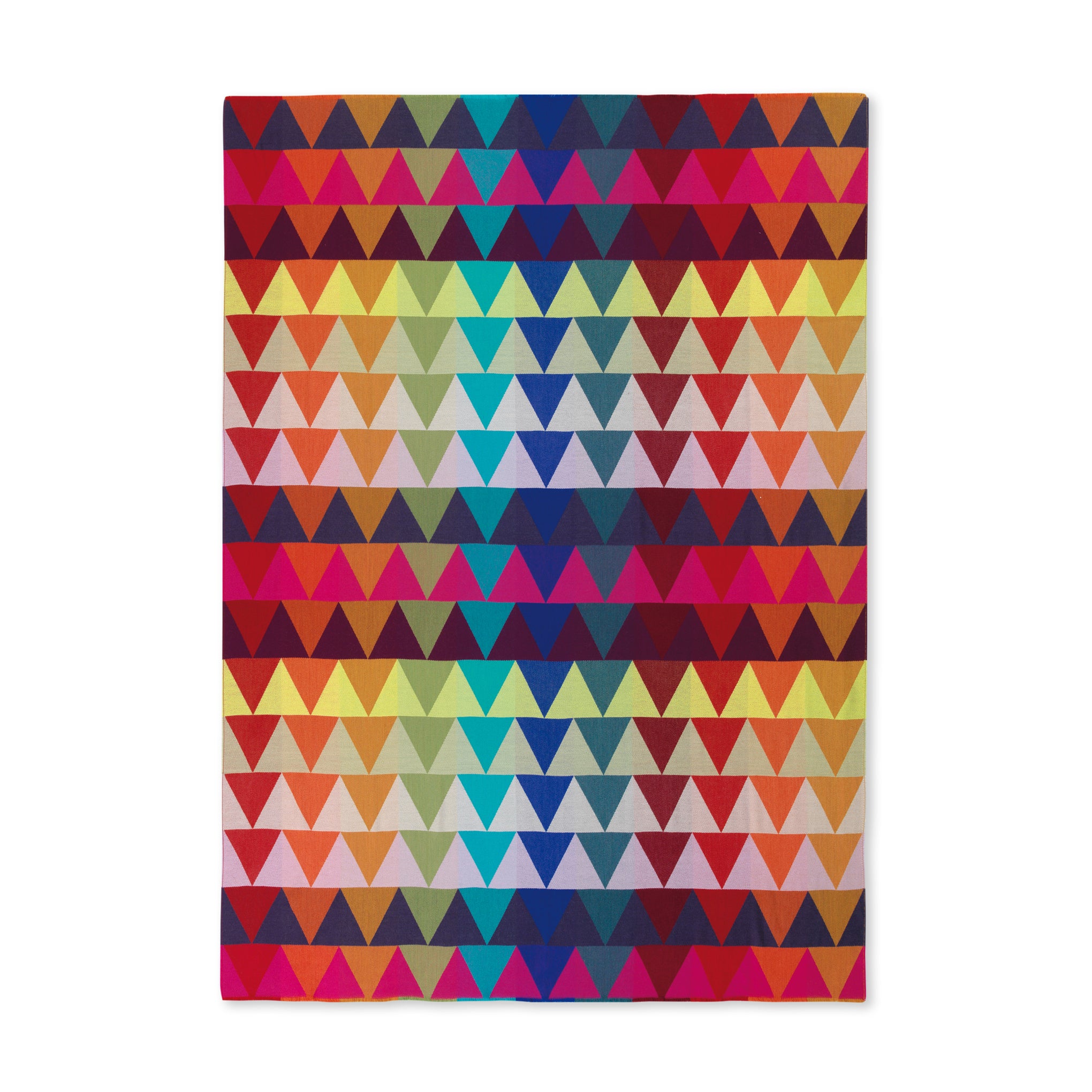 Prism Lambswool Throw Blanket - Colorful Geometric Pattern - Made in Germany