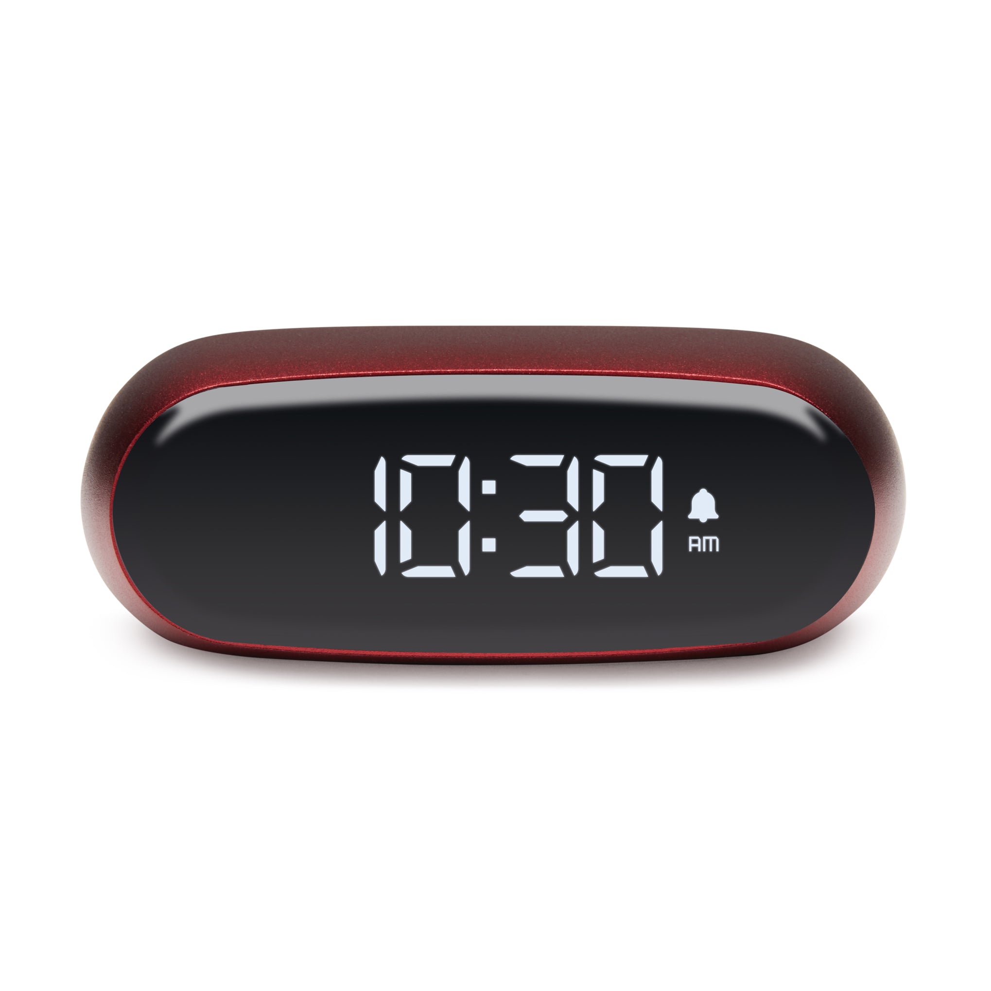 Lexon Minut USB-C Rechargeable Travel Alarm Clock - Red