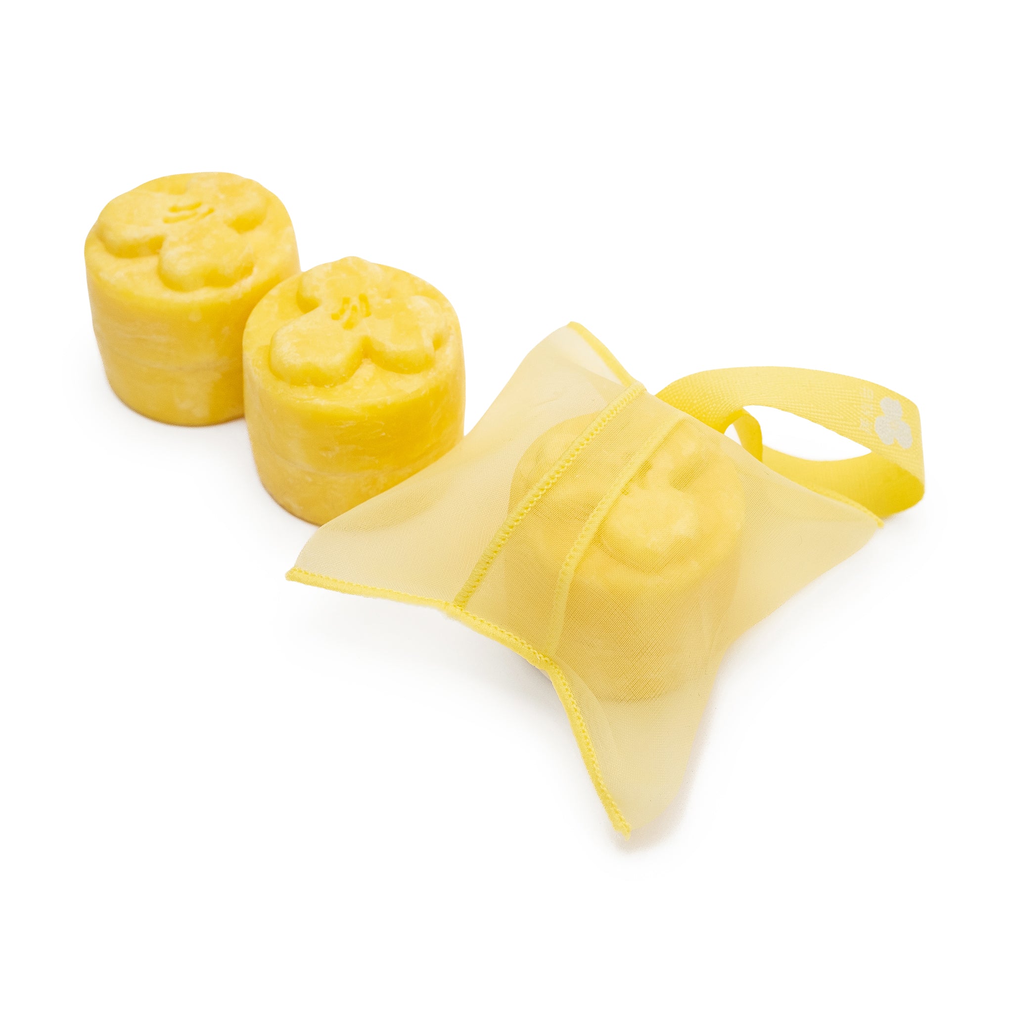 Eco-Friendly Shampoo Bar Set with Pouch - 3 Jeju Blossom Bars