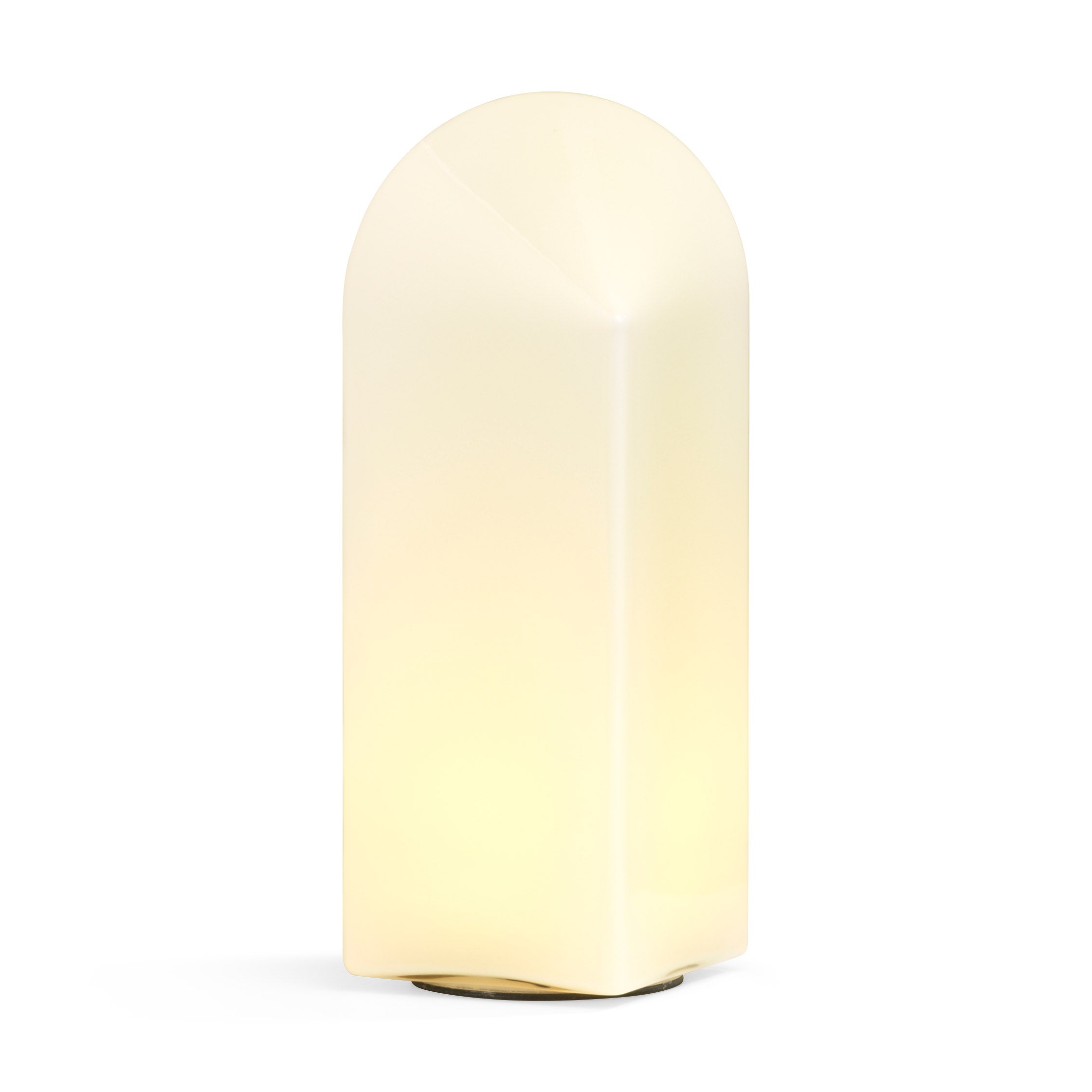 HAY Shell White Glass Table Lamp with LED Dimmer