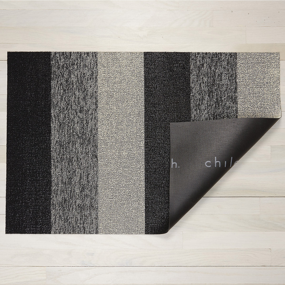 Chilewich Marbled Stripe Shag Bathroom Rug - Waterproof & Durable