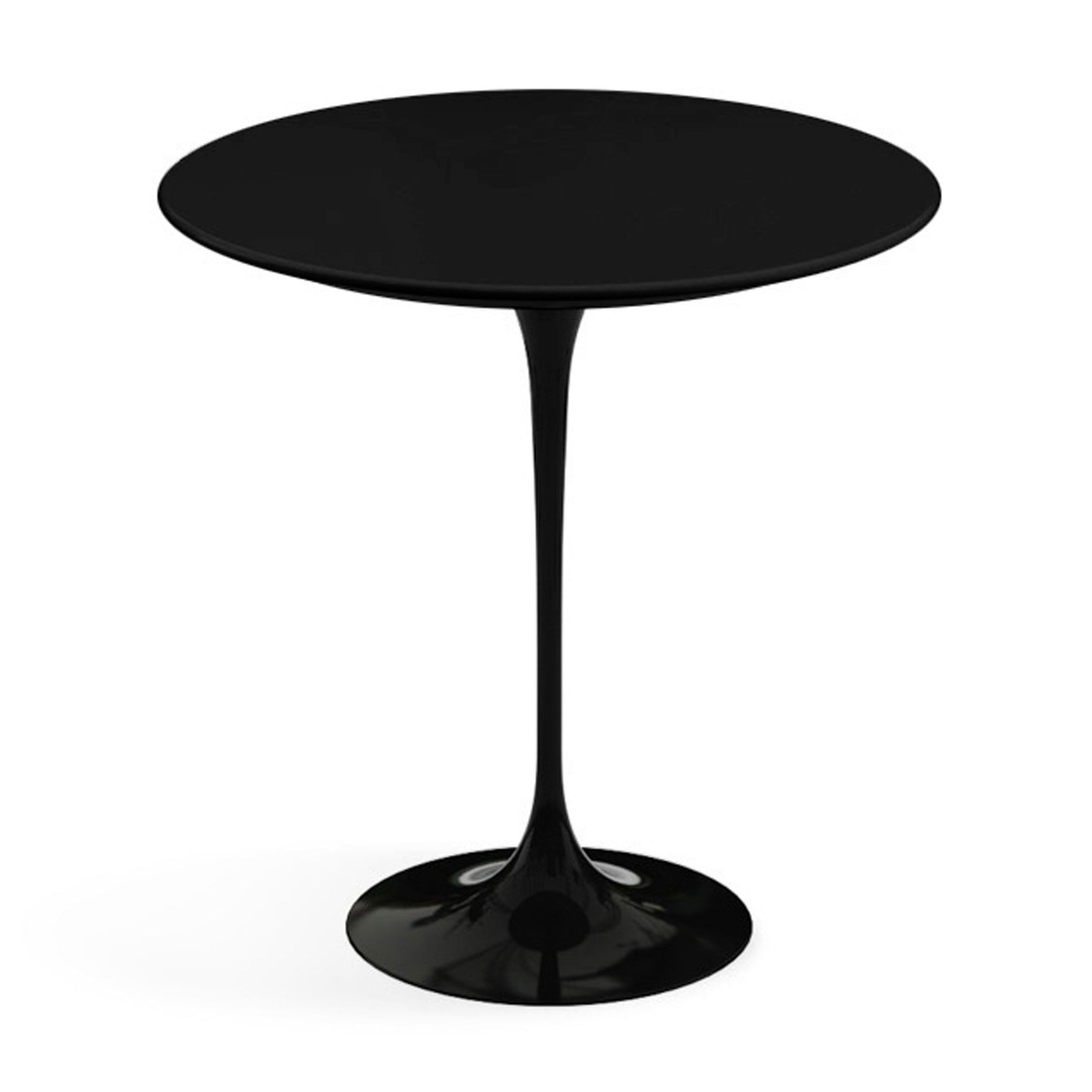 Mid-Century Modern Knoll Side Table by Eero Saarinen - Black Laminate